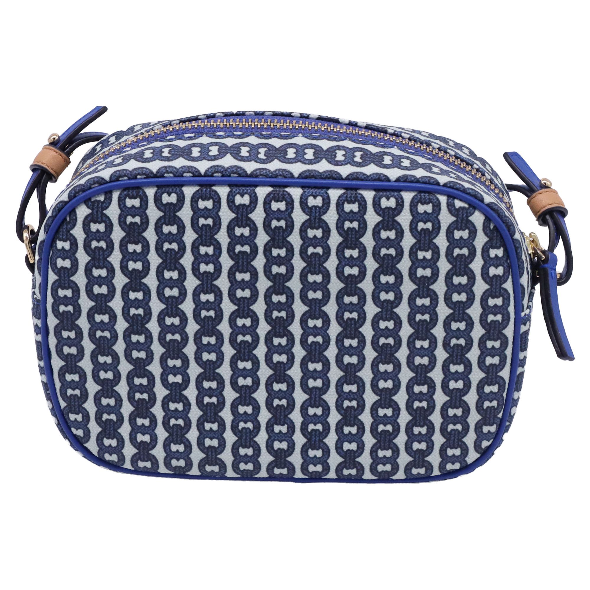 Tory Burch Tory Burch Gemini Link Small Camera Bag in Blue Canvas Size ONE SIZE - 2 Thumbnail