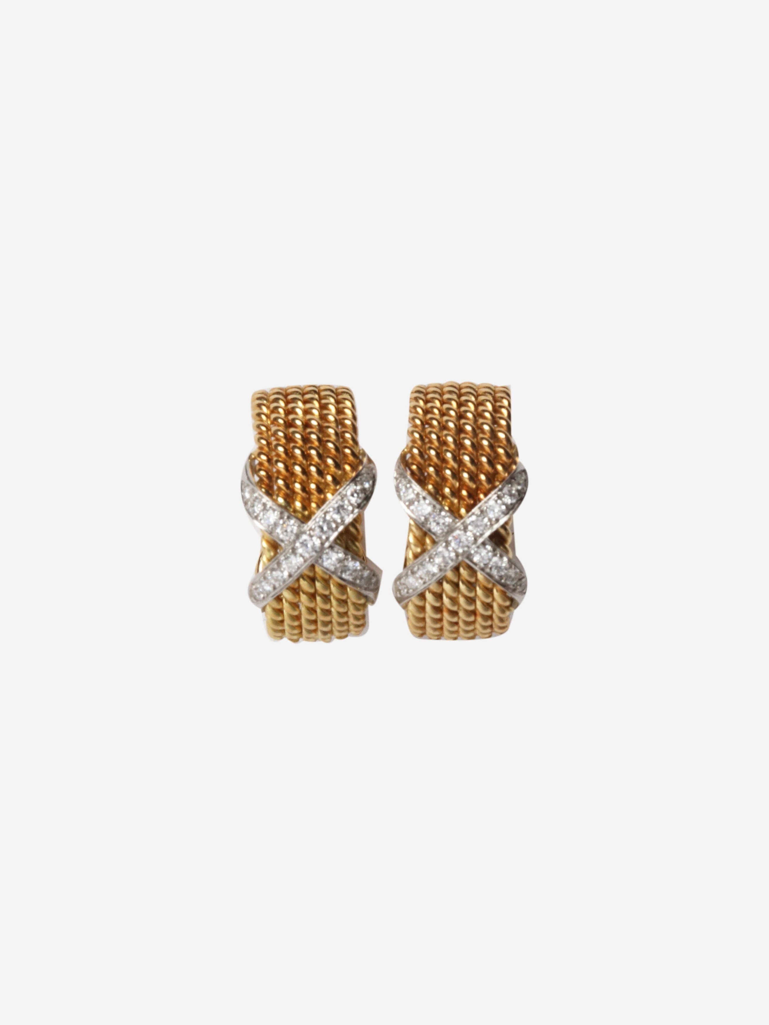 Tiffany & Co. Yellow gold Jean Schlumberger Rope clip-on earrings Size ONE SIZE - 3 Thumbnail