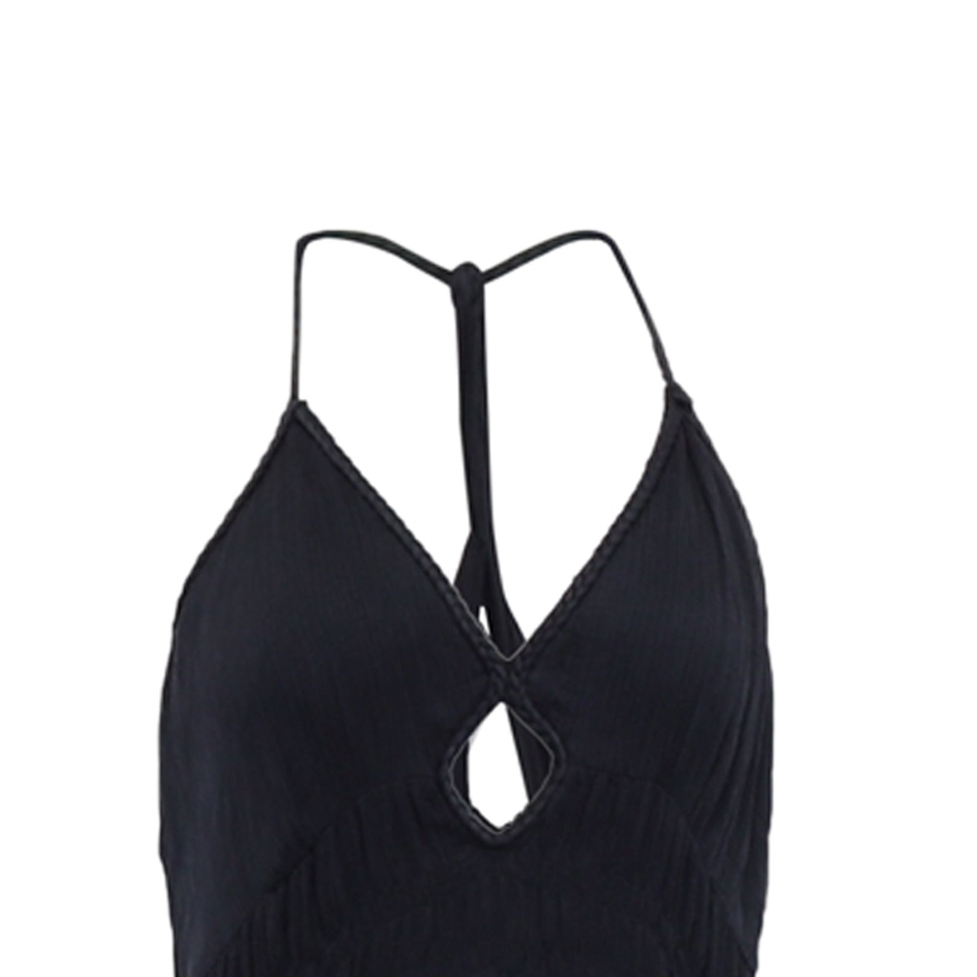 ba&sh Ba&Sh Cha Cutout Maxi Dress in Black Cupro Size XS / US 0-2 / IT 36-38 - 2 Thumbnail