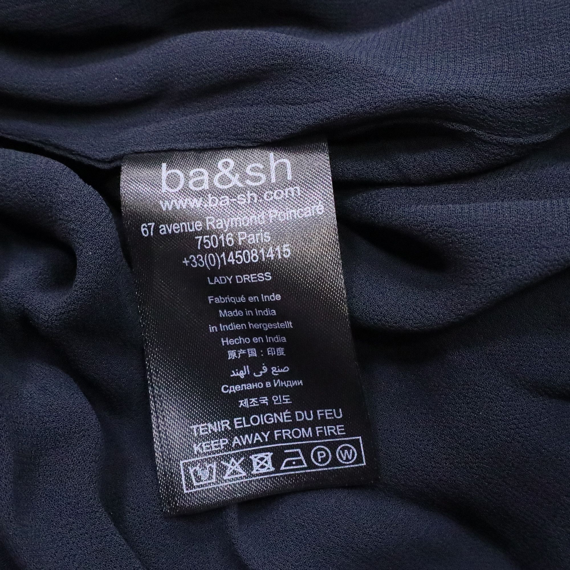 ba&sh Ba&Sh Cha Cutout Maxi Dress in Black Cupro Size XS / US 0-2 / IT 36-38 - 6 Thumbnail