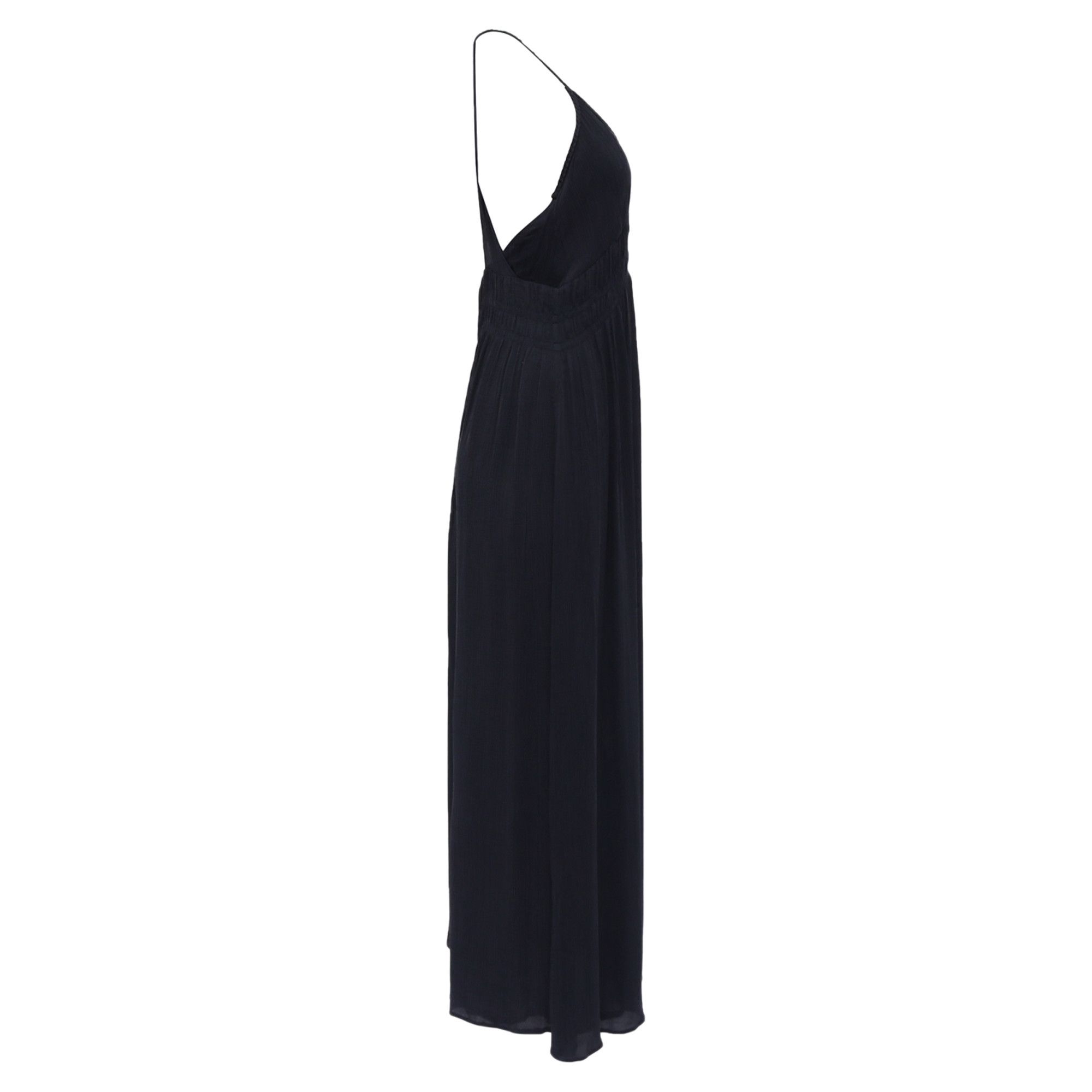 ba&sh Ba&Sh Cha Cutout Maxi Dress in Black Cupro Size XS / US 0-2 / IT 36-38 - 3 Thumbnail