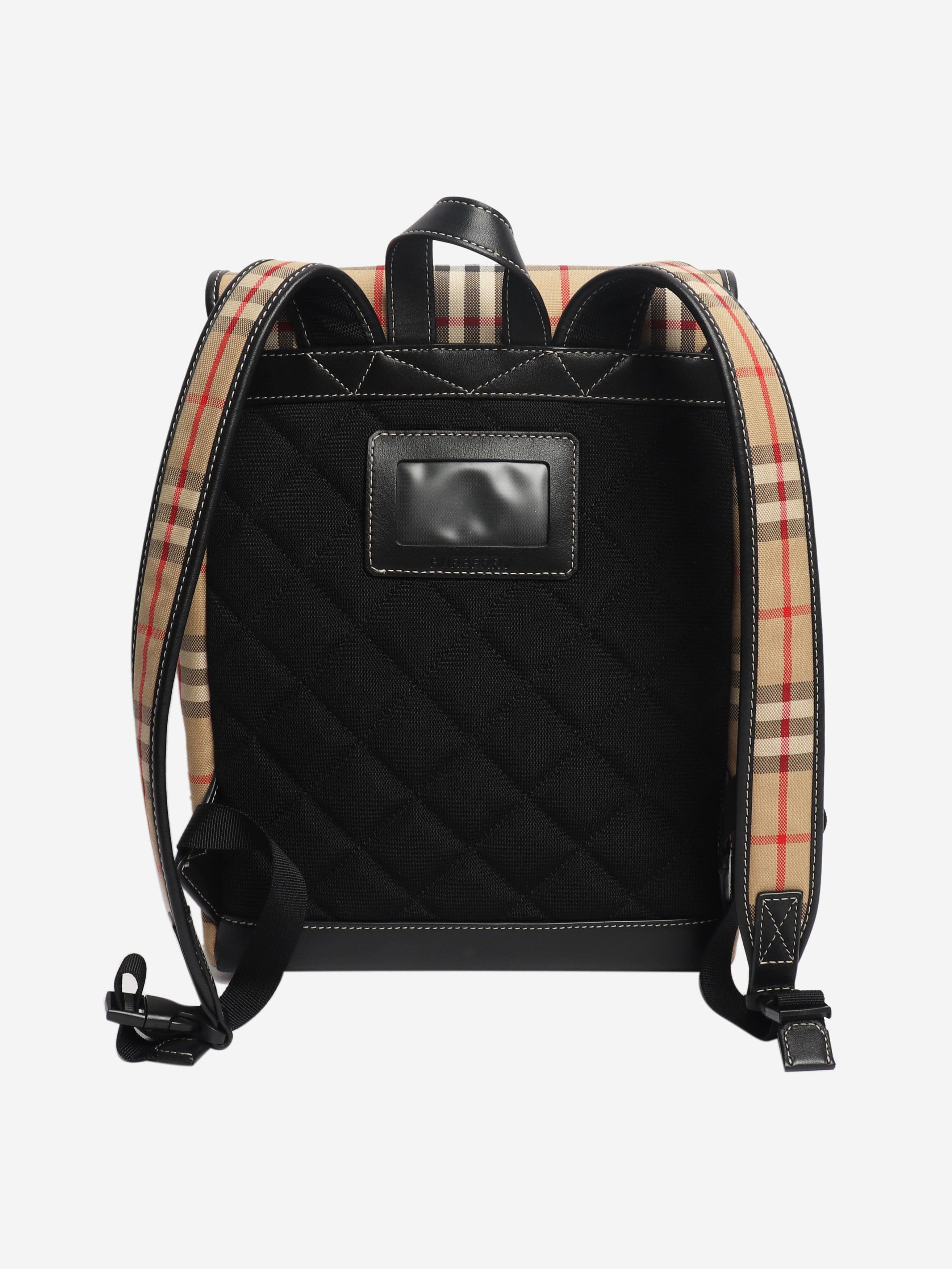Burberry Neutral Nova Check backpack Size ONE SIZE - 4 Thumbnail