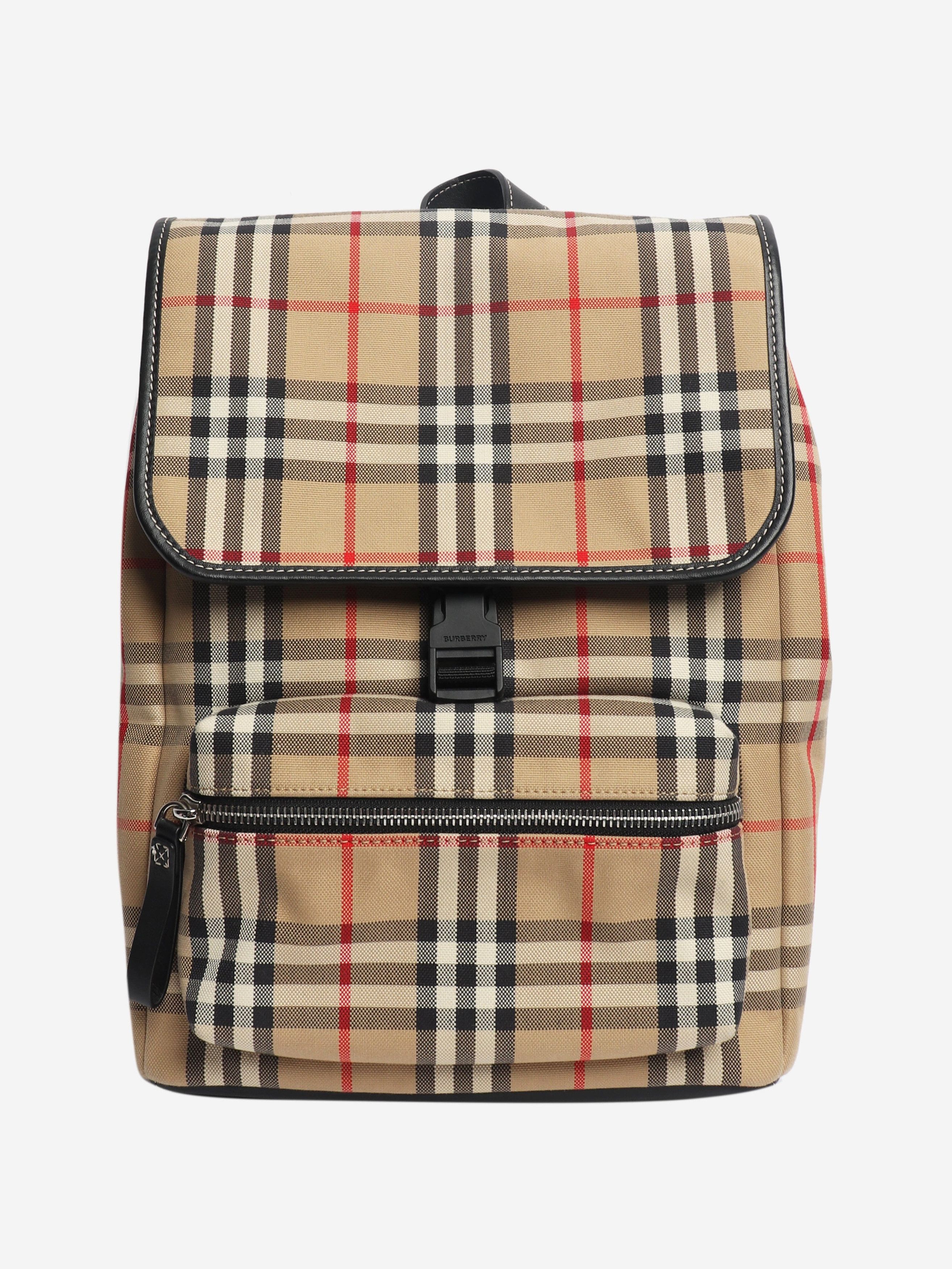 Burberry Neutral Nova Check backpack Size ONE SIZE - 2 Thumbnail
