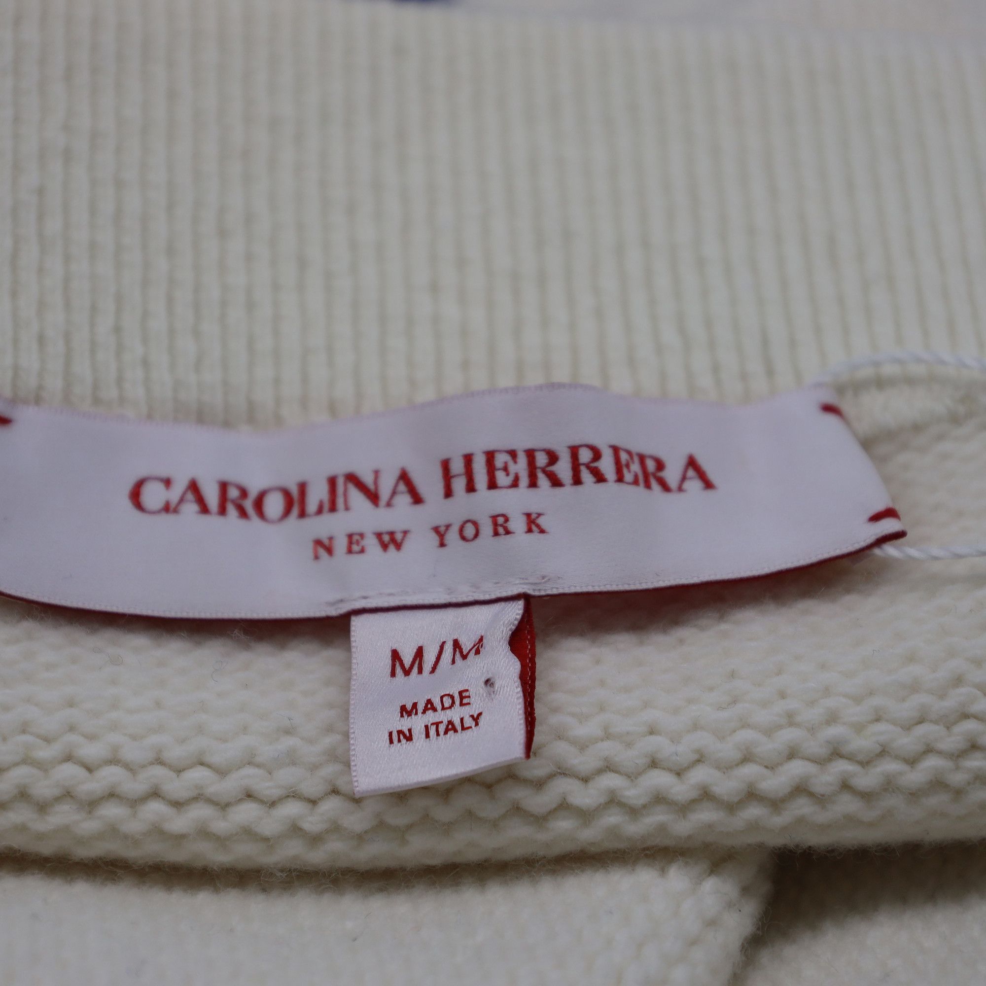 Carolina Herrera Carolina Herrera Embroidered Midi Skirt in Ecru Wool Size 24" / US 00 / IT 34 - 4 Thumbnail