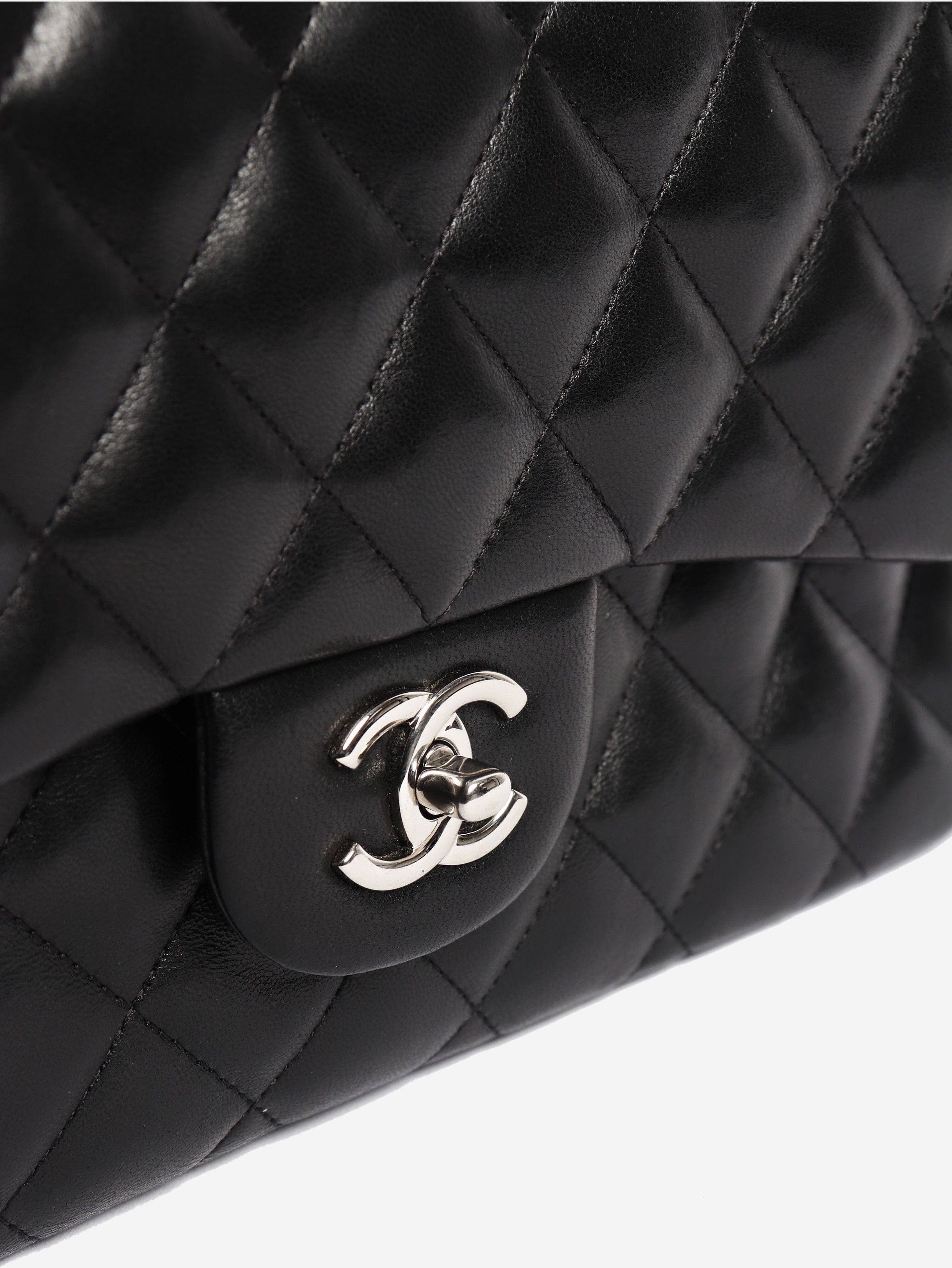 Chanel Black 2014 lambskin double flap Size ONE SIZE - 6 Thumbnail