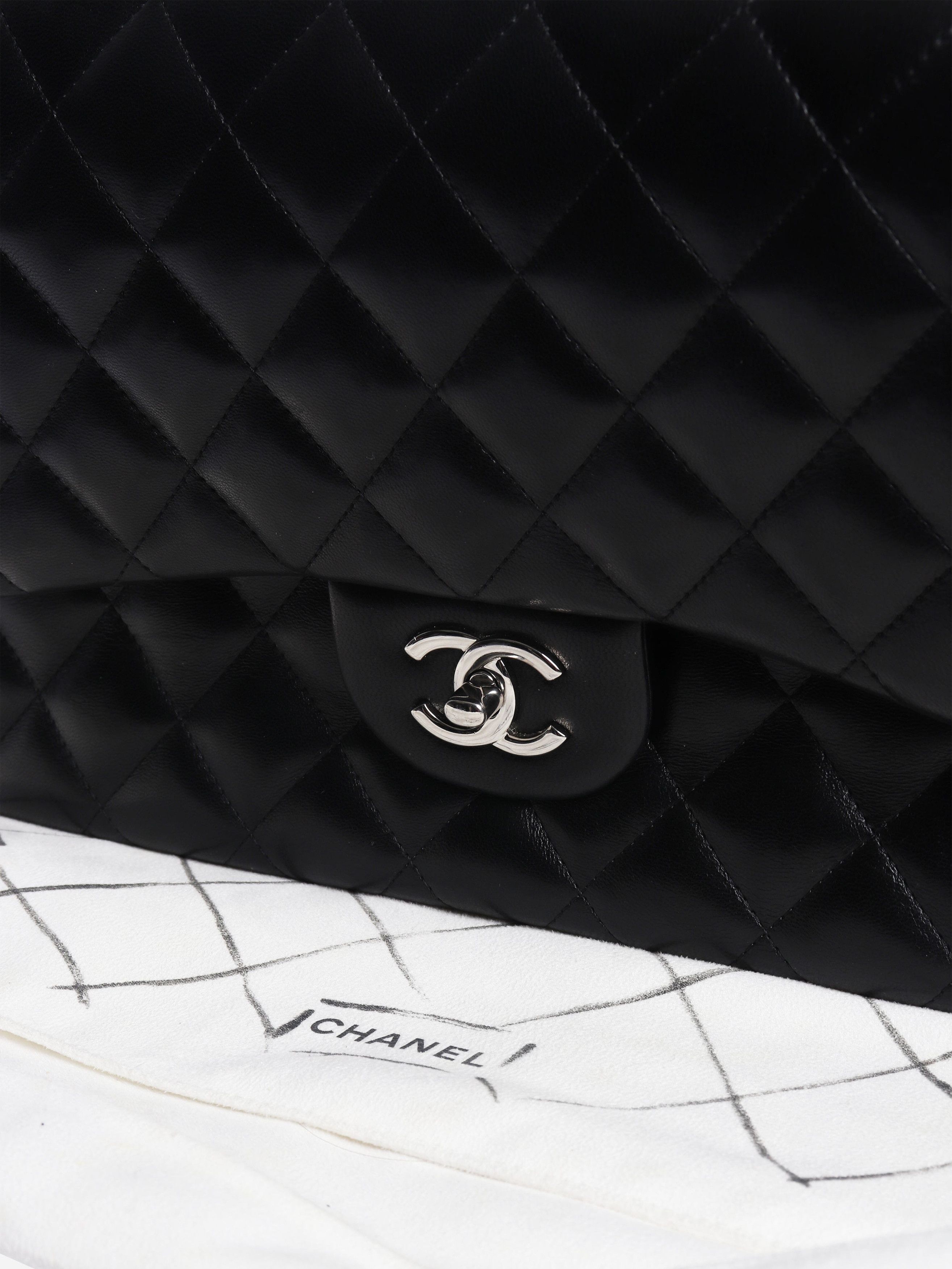 Chanel Black 2014 lambskin double flap Size ONE SIZE - 11 Thumbnail