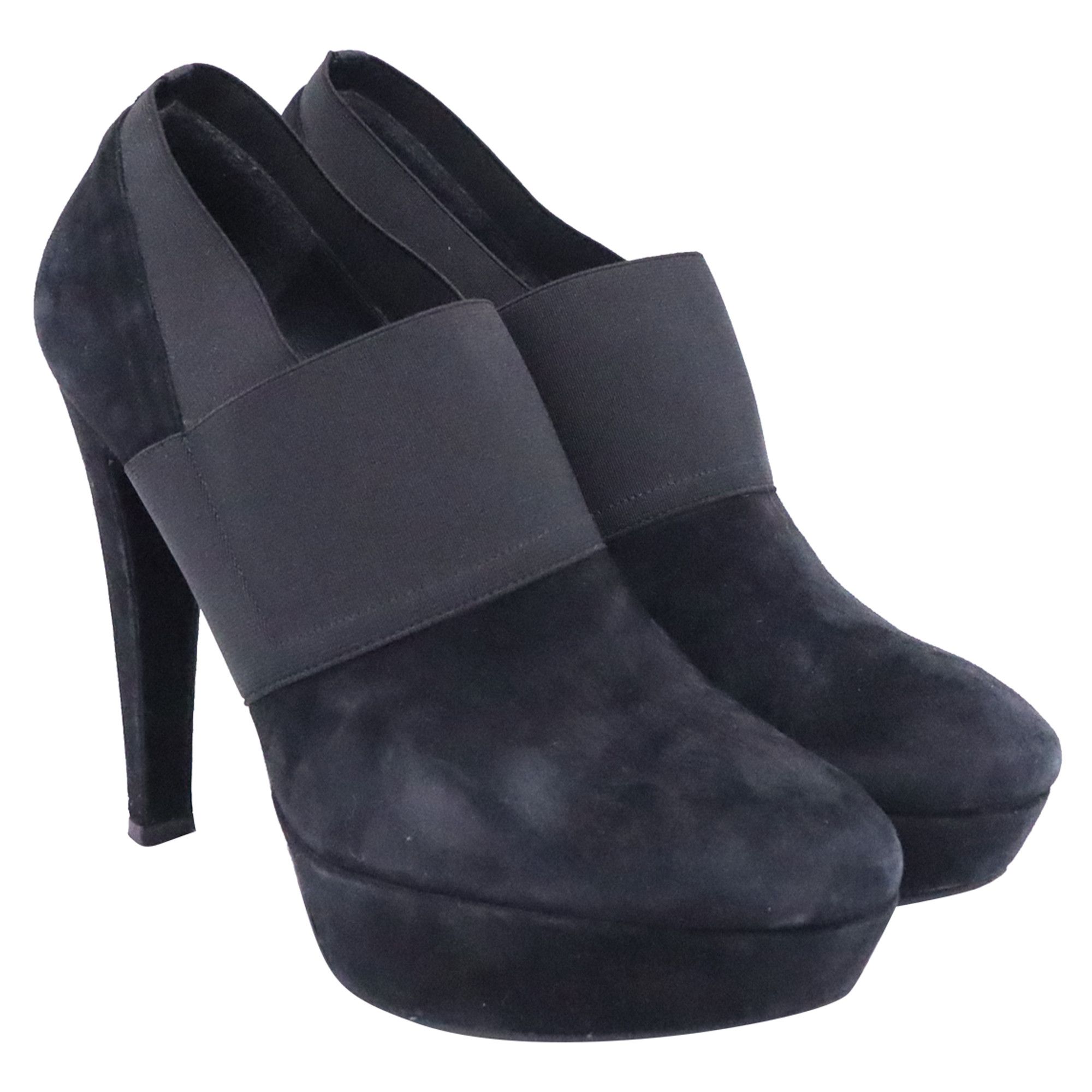 Stuart Weitzman Stuart Weitzman Kilgore Elastic Strap Platform Ankle Boots Size US 10 / IT 40 - 3 Thumbnail