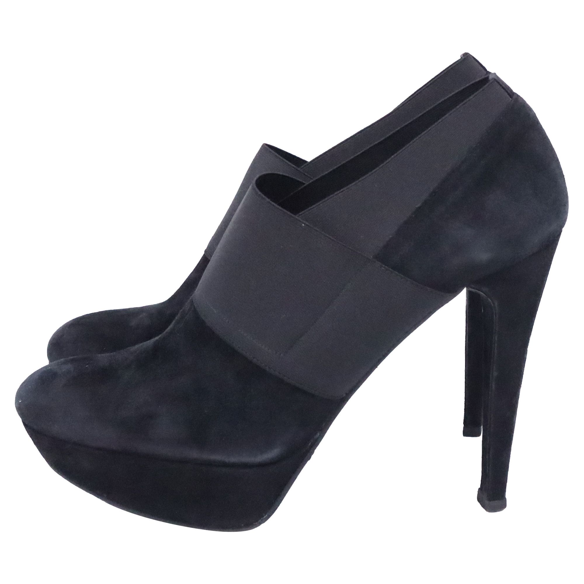 Stuart Weitzman Stuart Weitzman Kilgore Elastic Strap Platform Ankle Boots Size US 10 / IT 40 - 5 Thumbnail