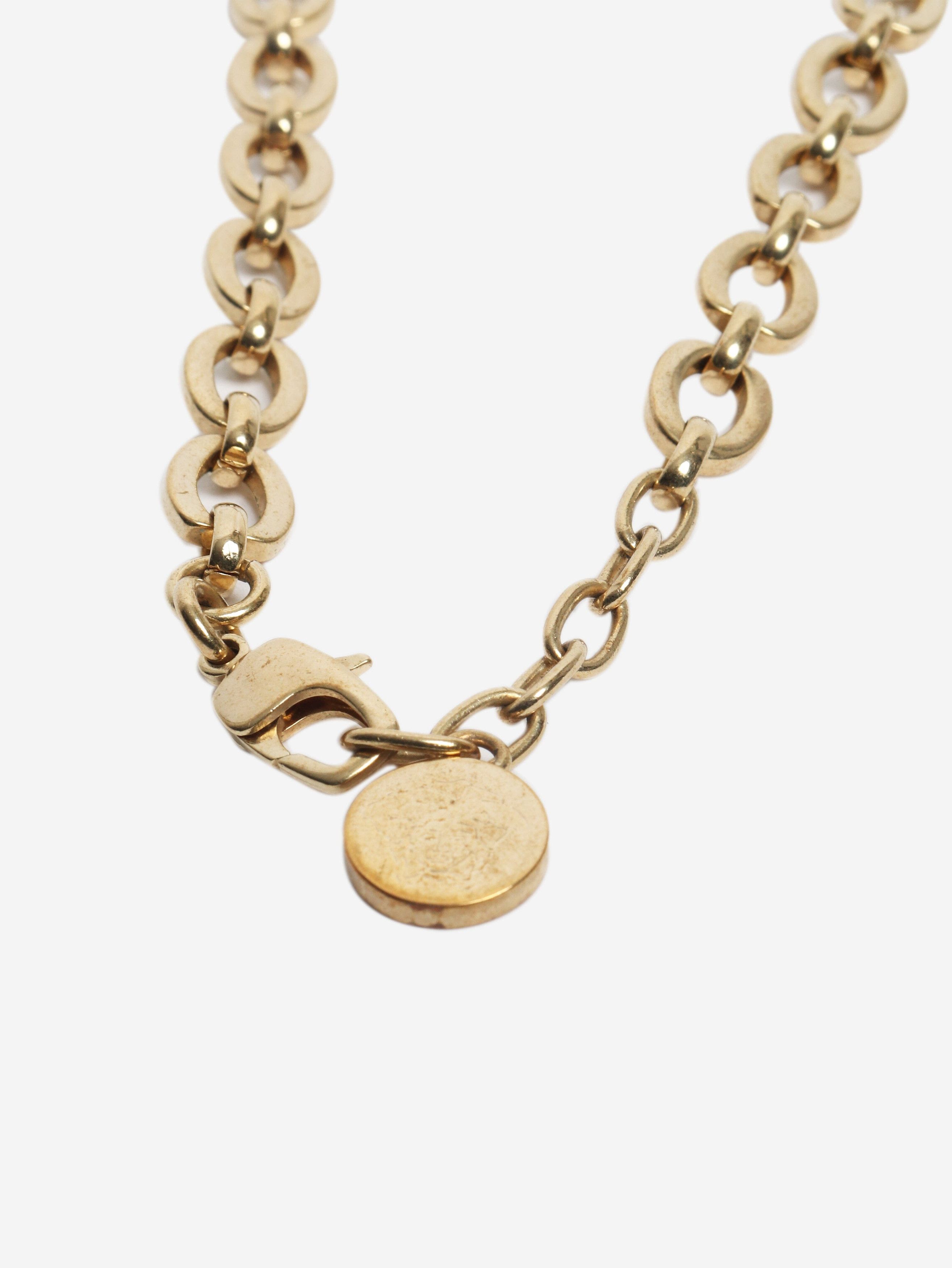 Versace Gold coin charm necklace Size ONE SIZE - 3 Thumbnail