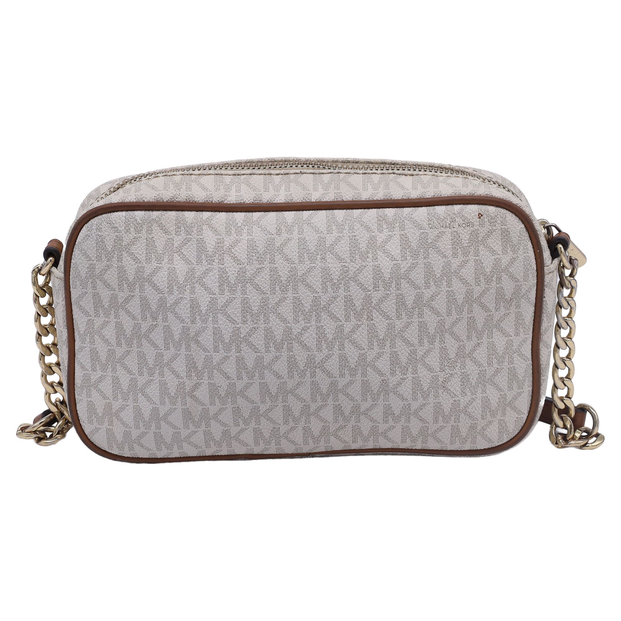 Michael Kors Michael Kors Signature East/West Crossbody Bag in Beige Coat Size ONE SIZE - 3 Thumbnail