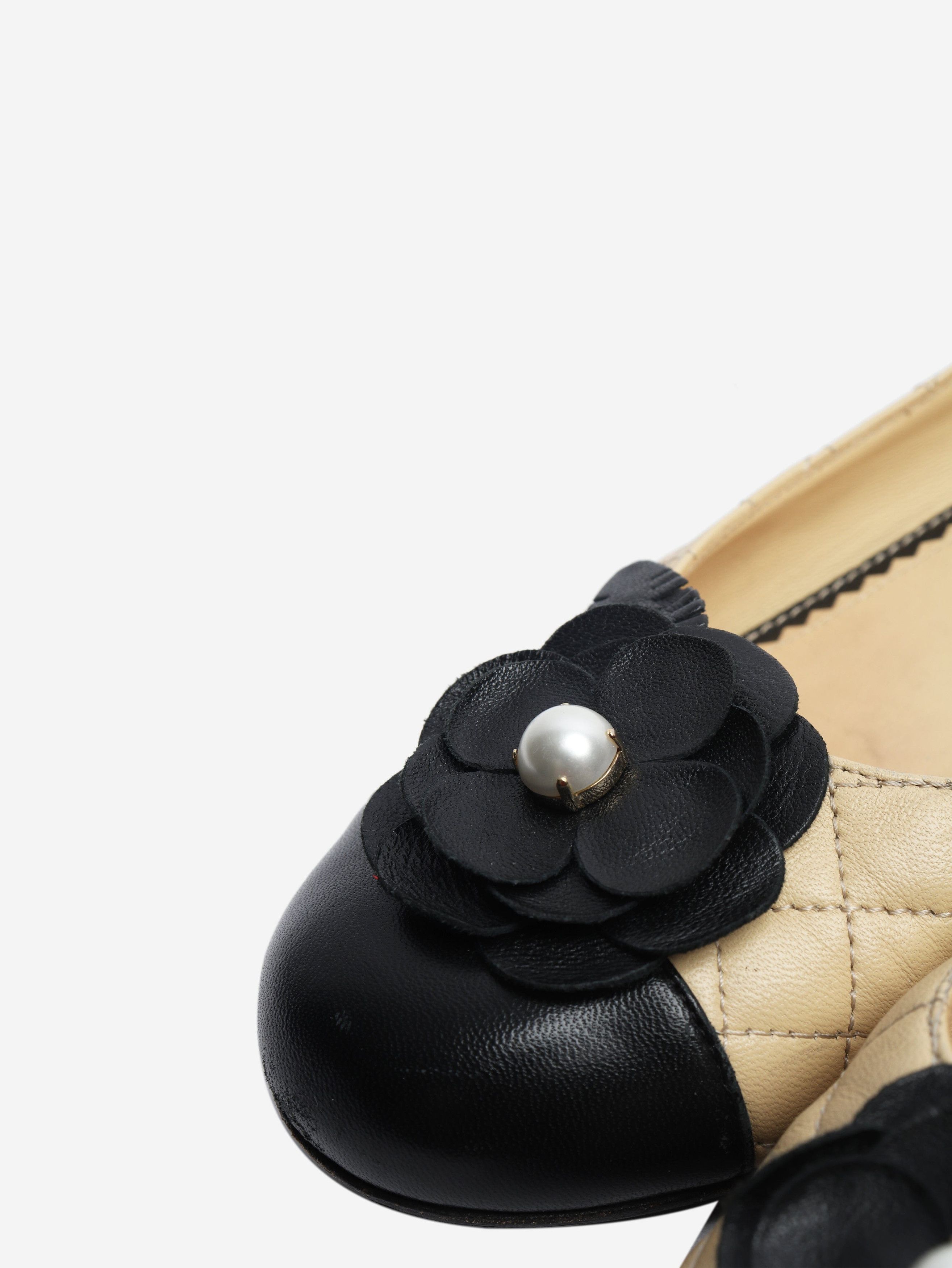 Chanel Beige leather quilted ballet flats - EU 39 Size US 8 / IT 38 - 6 Thumbnail