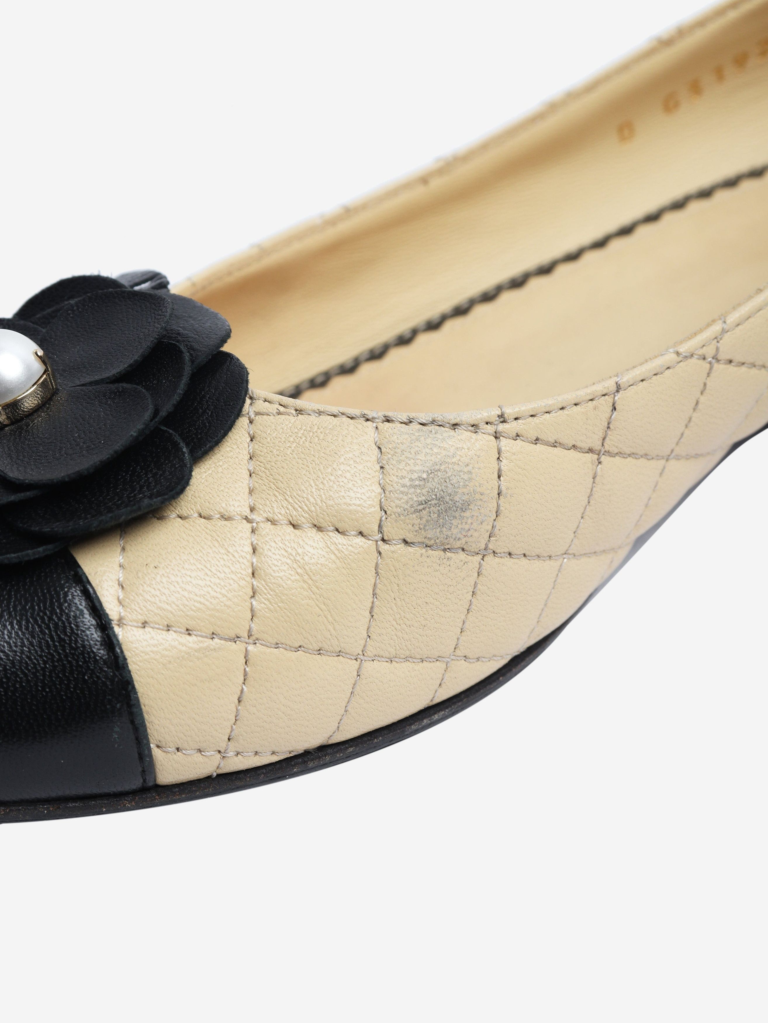 Chanel Beige leather quilted ballet flats - EU 39 Size US 8 / IT 38 - 5 Thumbnail