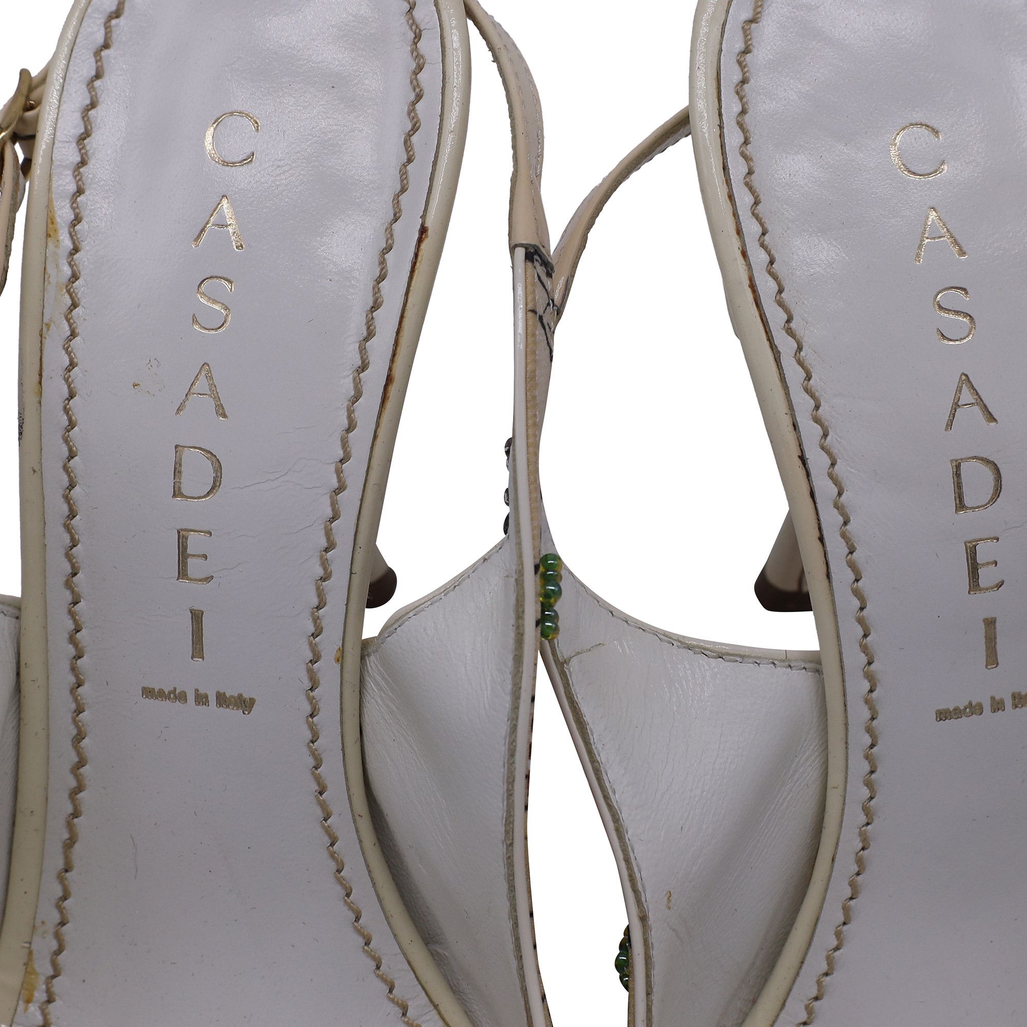Casadei Casadei Embellished Slingback Peep-Toe Pumps in Multicolor Size US 6 / IT 36 - 9 Thumbnail