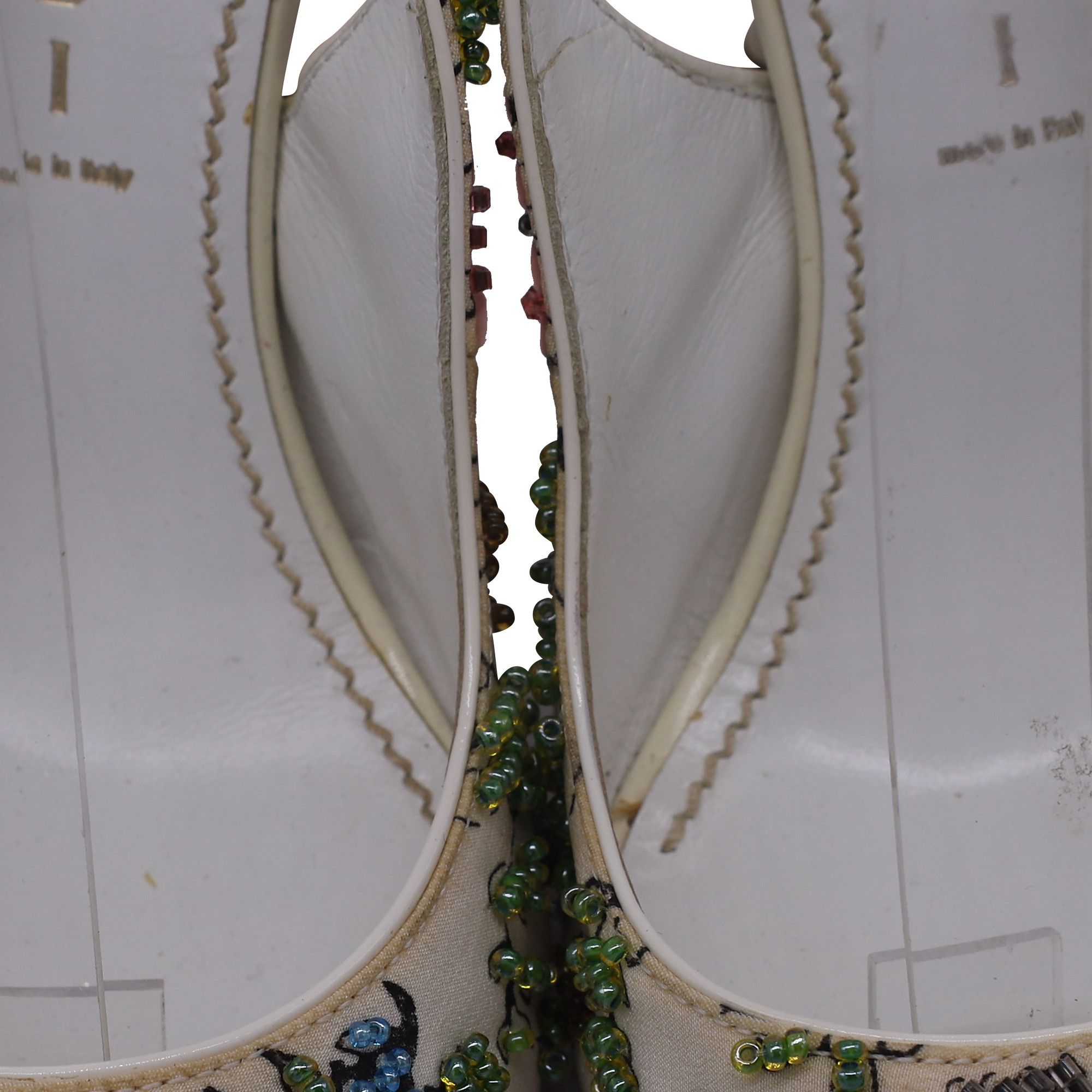 Casadei Casadei Embellished Slingback Peep-Toe Pumps in Multicolor Size US 6 / IT 36 - 5 Thumbnail