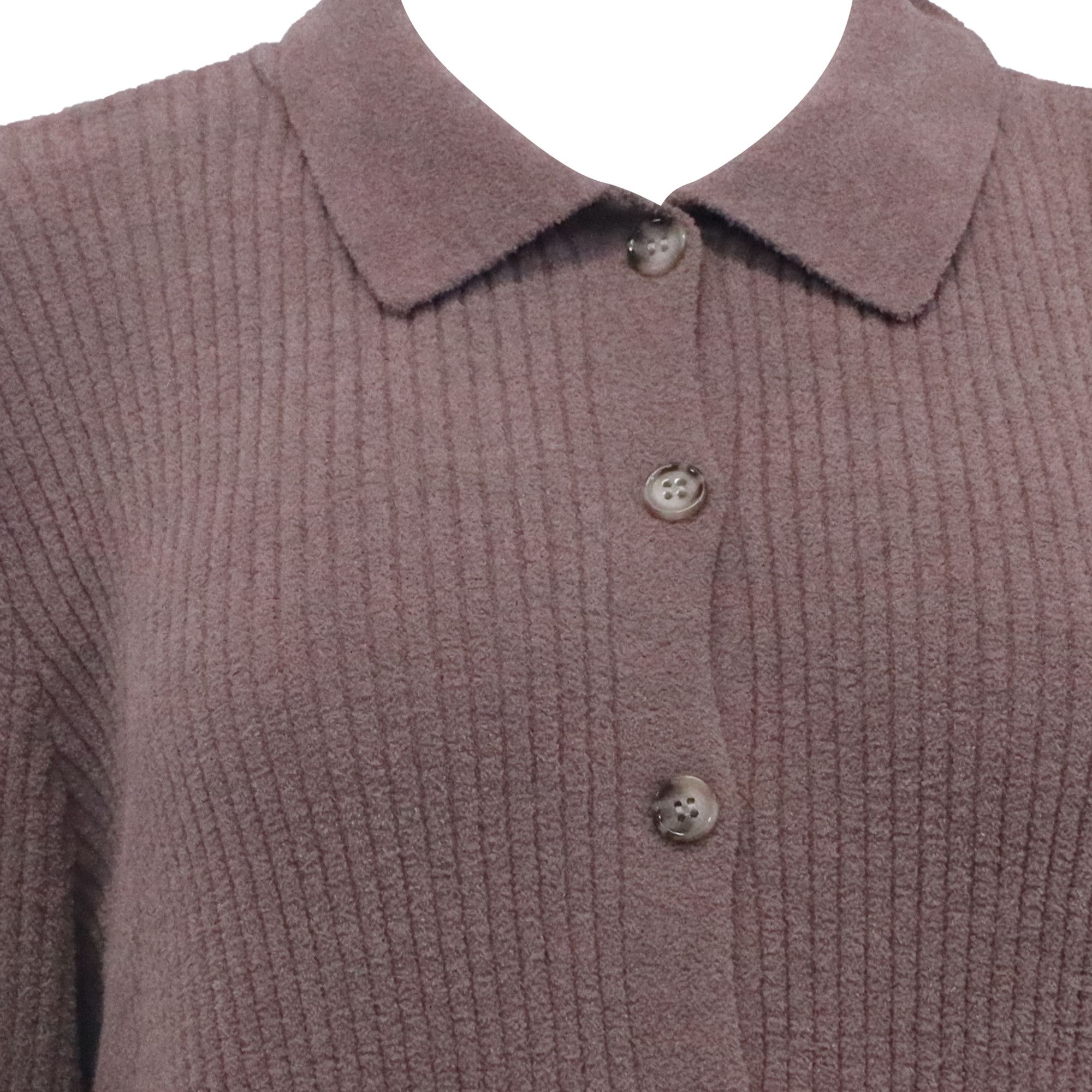 Jason Wu Jason Wu Knitted Buttoned Cardigan in Beige Polyester Size XS / US 0-2 / IT 36-38 - 2 Thumbnail