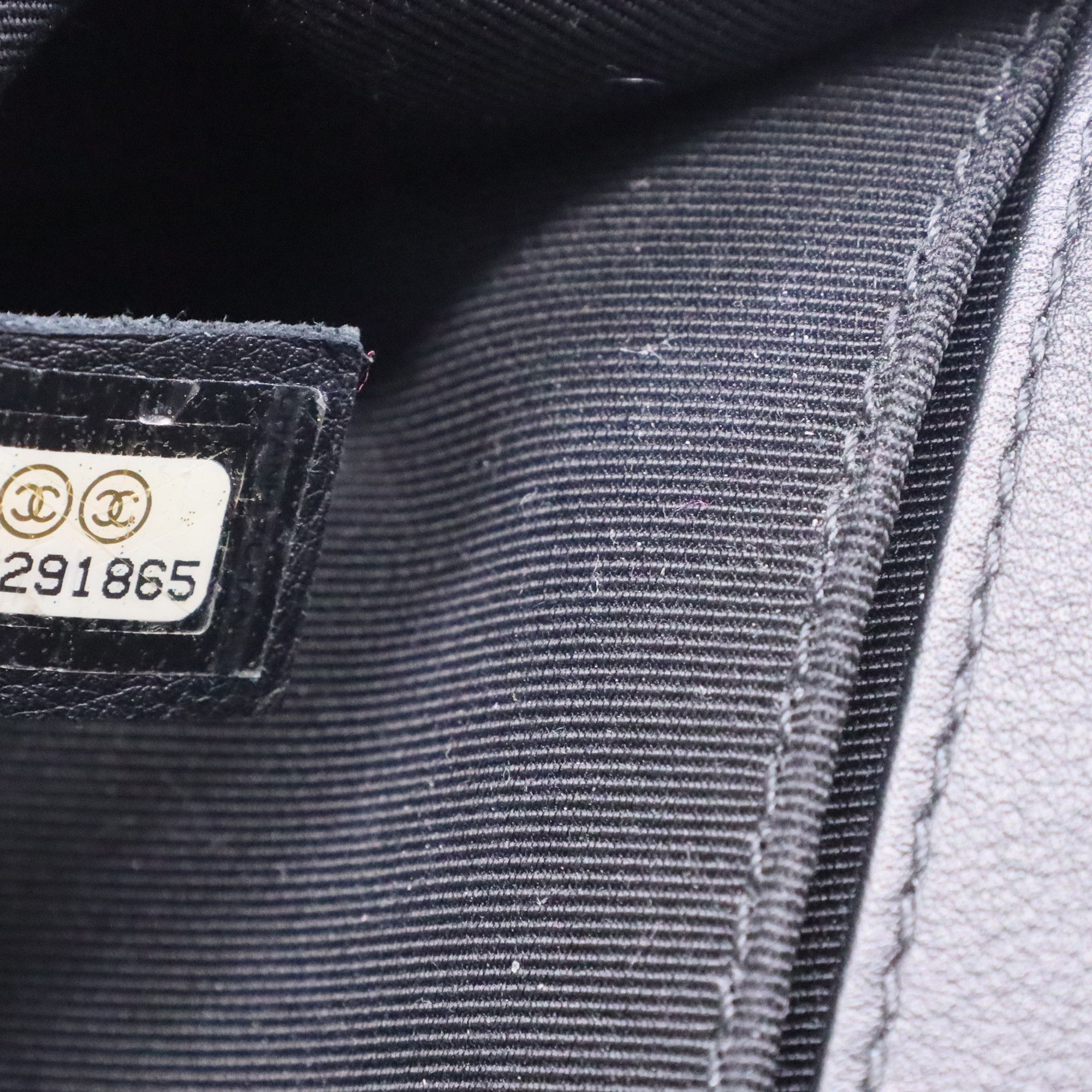 Chanel Chanel Boy Old Medium Shoulder Bag in Black Calf Leather Size ONE SIZE - 10 Thumbnail