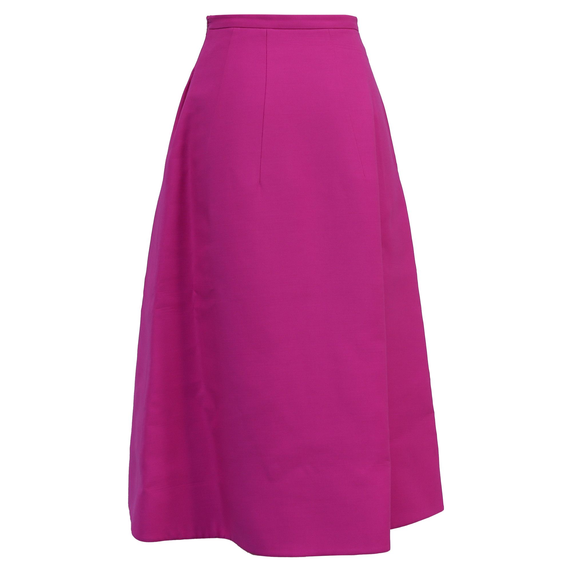 Valentino Valentino Garavani Flared Midi Skirt in Pink Viscose Size 25" / US 0 / IT 36 - 3 Thumbnail