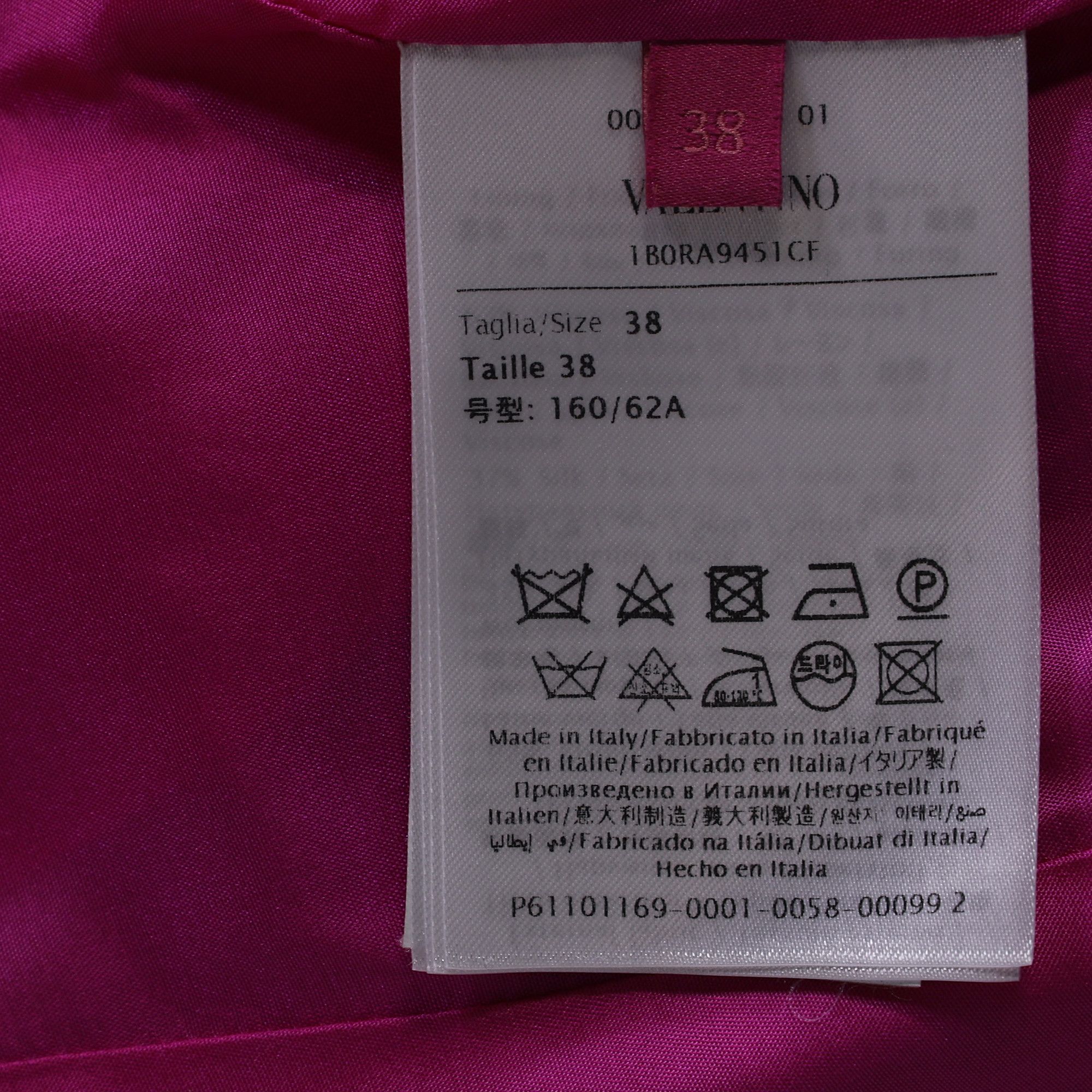 Valentino Valentino Garavani Flared Midi Skirt in Pink Viscose Size 25" / US 0 / IT 36 - 5 Thumbnail