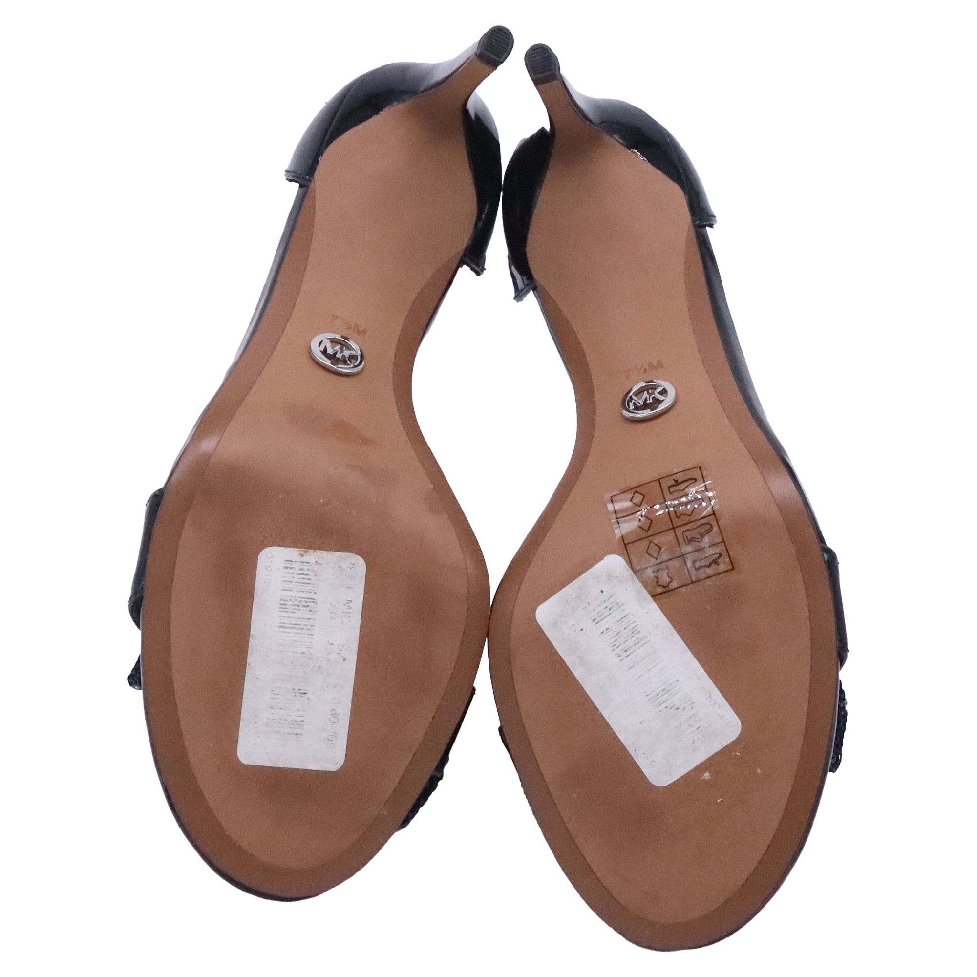 Michael Kors Michael Kors Paris Bow-Embellished Sandal Heels in Black Pa Size US 8.5 / IT 38.5 - 9 Thumbnail