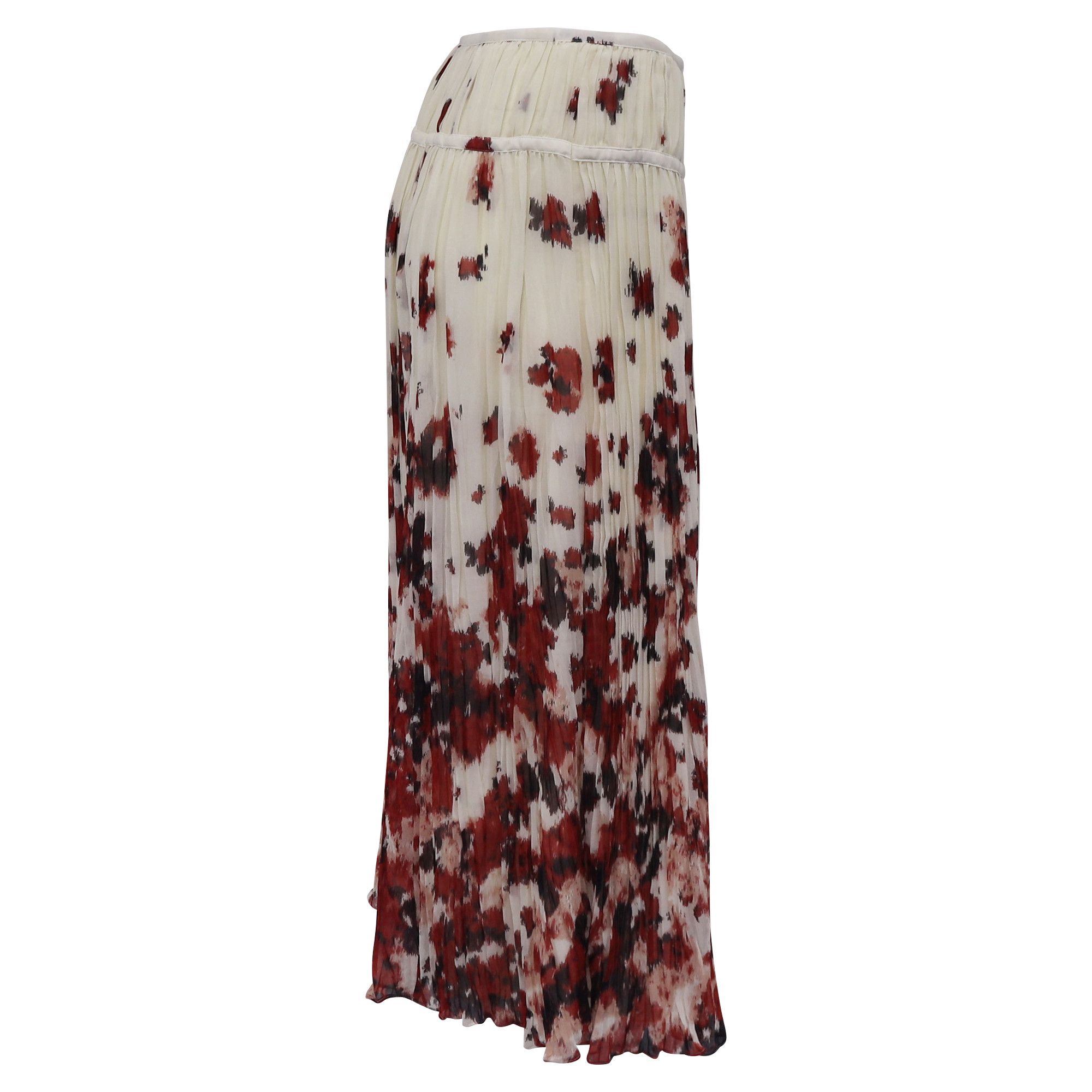 Altuzarra Altuzarra Kemmaren Pleated Georgette Midi Skirt in Multicolo Size 24" / US 00 / IT 34 - 2 Thumbnail