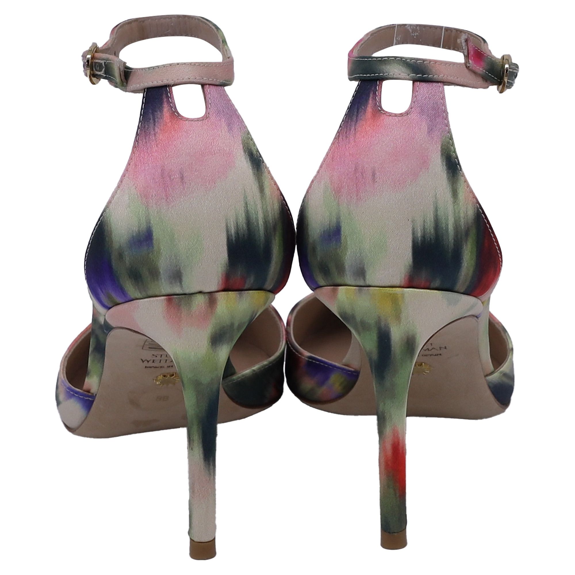 Stuart Weitzman Stuart Weitzman Stuart 85 Strap Pumps Watercolor in Multicol Size US 8.5 / IT 38.5 - 4 Thumbnail