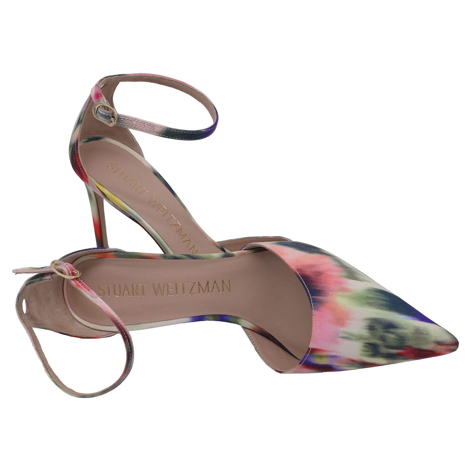 Stuart Weitzman Stuart Weitzman Stuart 85 Strap Pumps Watercolor in Multicol Size US 8.5 / IT 38.5 - 8 Thumbnail
