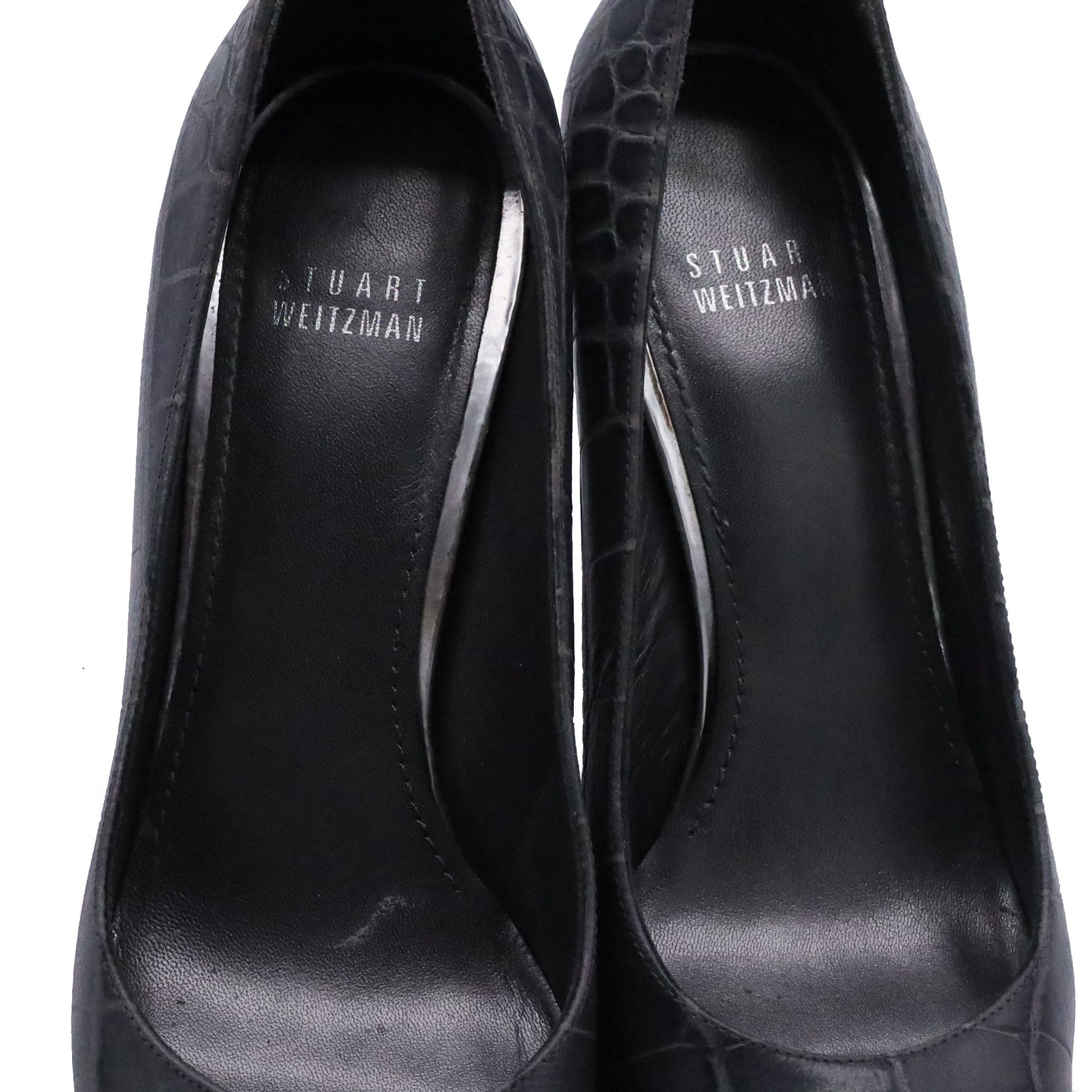 Stuart Weitzman Stuart Weitzman Embossed Pumps in Grey Leather Size US 9 / IT 39 - 7 Thumbnail