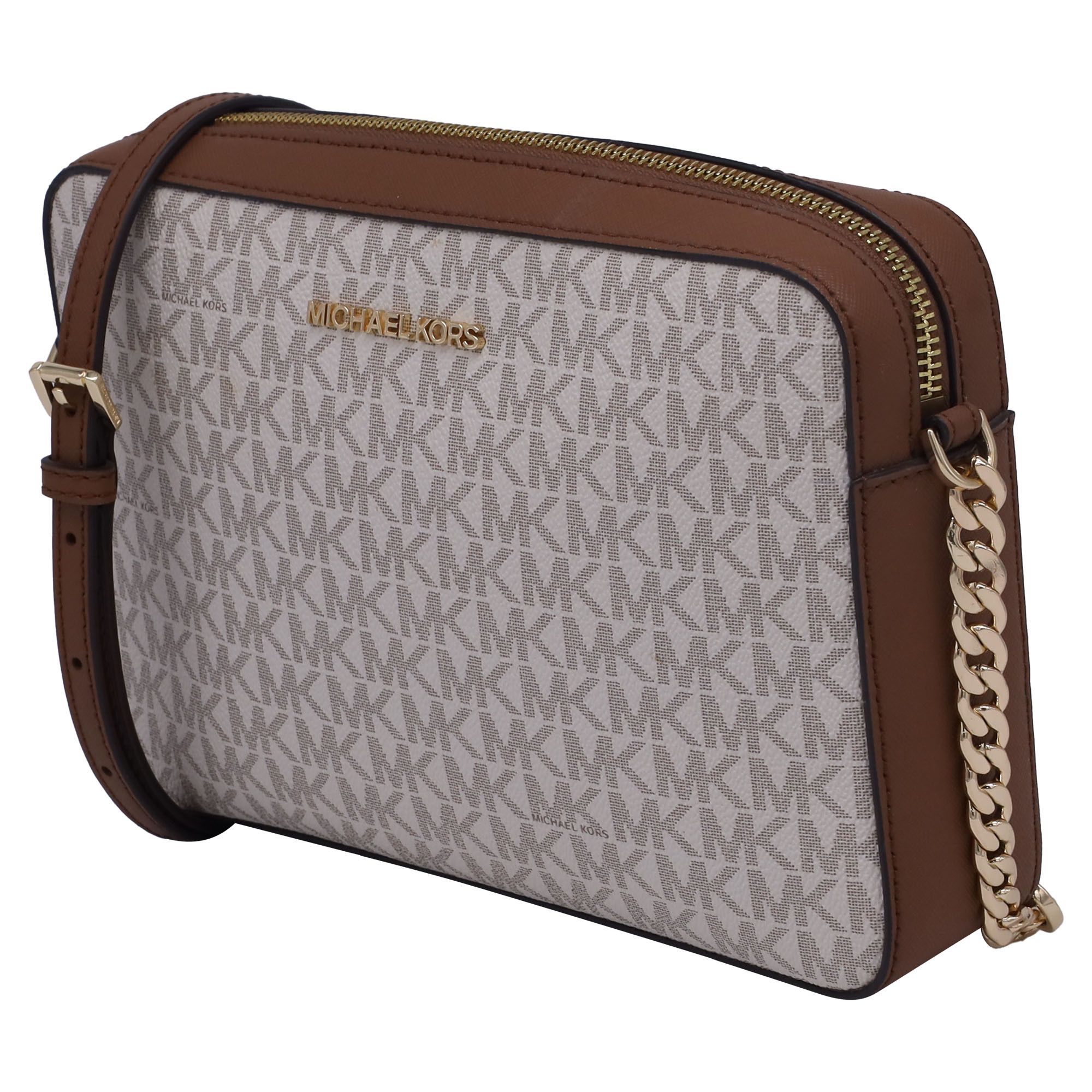 Michael Kors Michael Kors Signature Jet Set Crossbody Bag in Coated Canva Size ONE SIZE - 2 Thumbnail