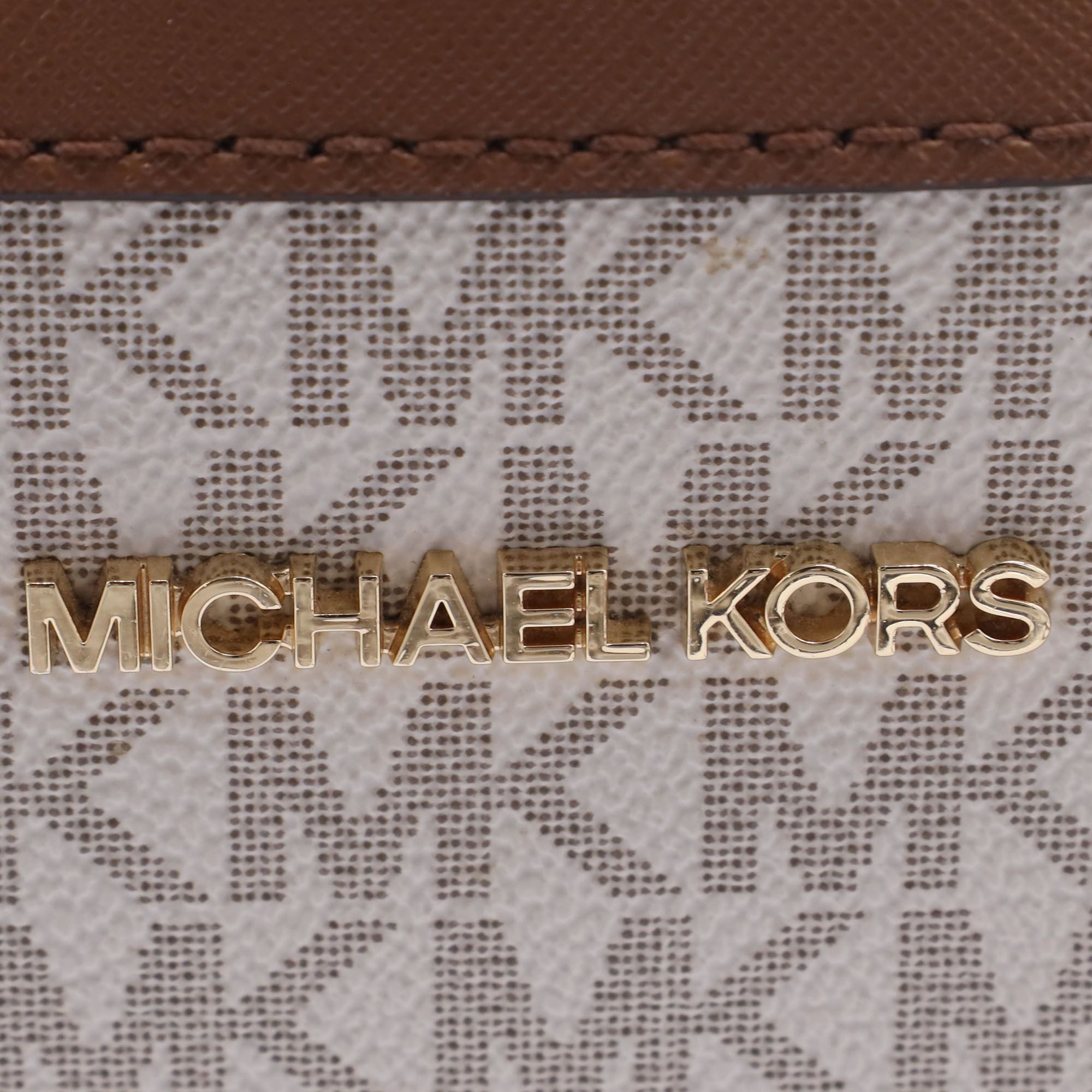 Michael Kors Michael Kors Signature Jet Set Crossbody Bag in Coated Canva Size ONE SIZE - 10 Thumbnail