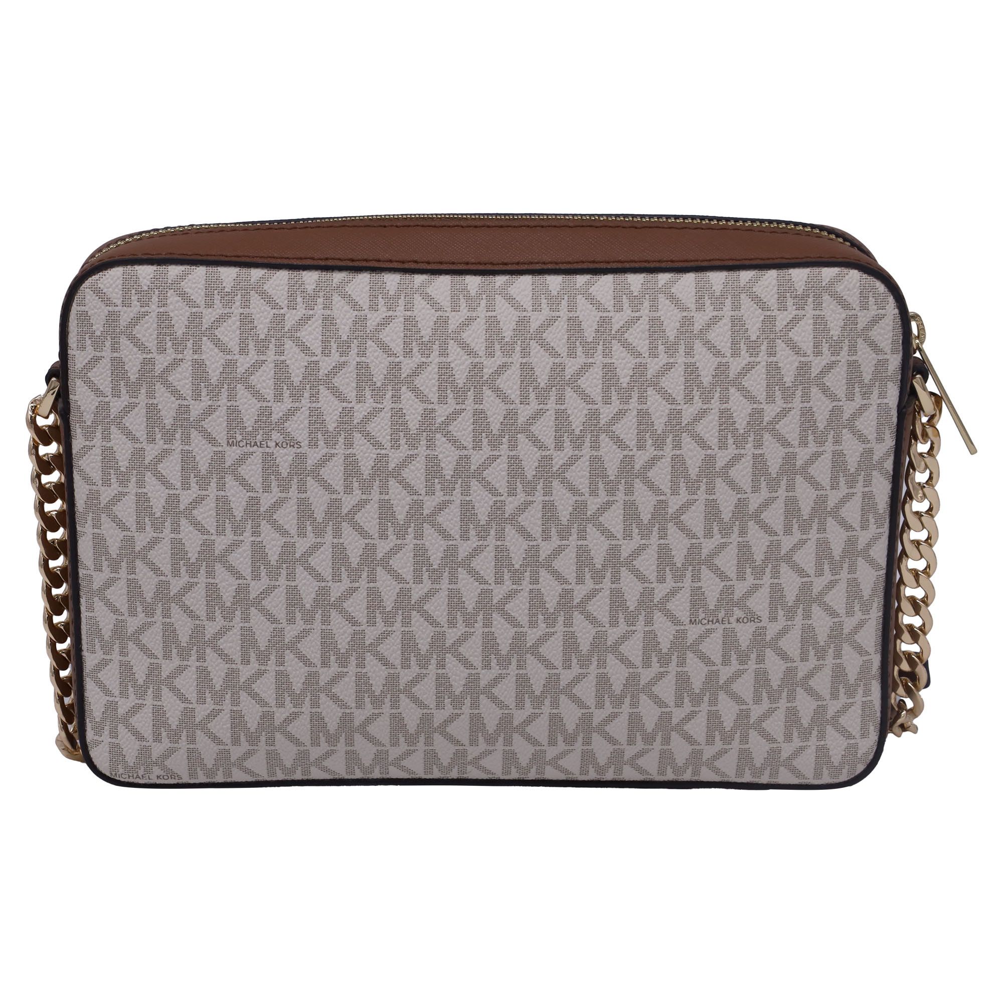 Michael Kors Michael Kors Signature Jet Set Crossbody Bag in Coated Canva Size ONE SIZE - 3 Thumbnail