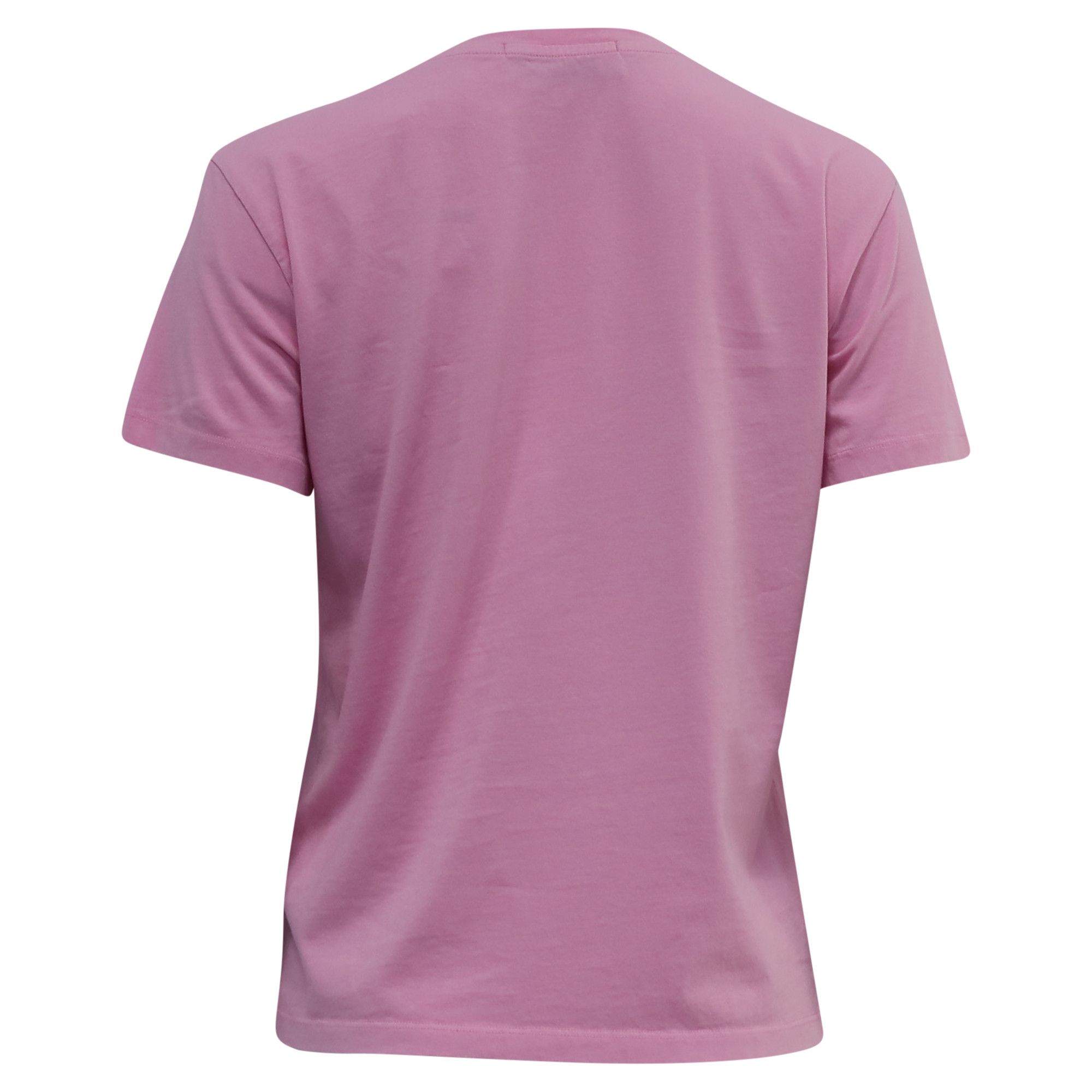 MSGM MSGM Logo-Print T-Shirt in Pink Cotton Size XXS / US 00 / IT 34 - 4 Thumbnail