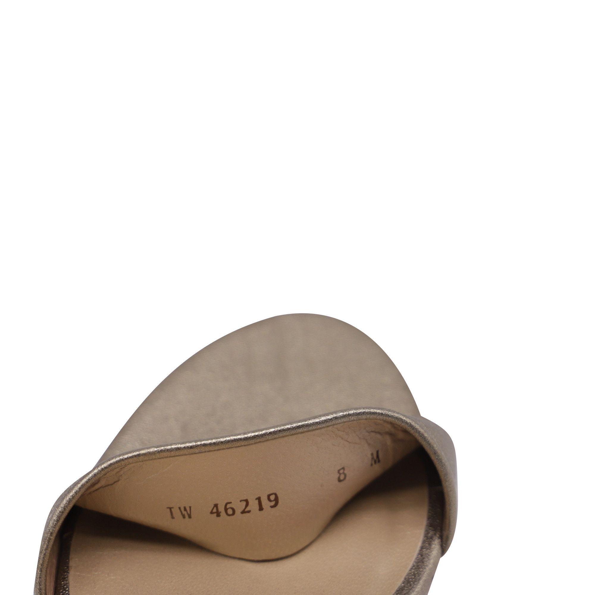 Stuart Weitzman Stuart Weitzman Ankle Strap Block-Heel Sandals in Metallic Size US 8 / IT 38 - 10 Thumbnail