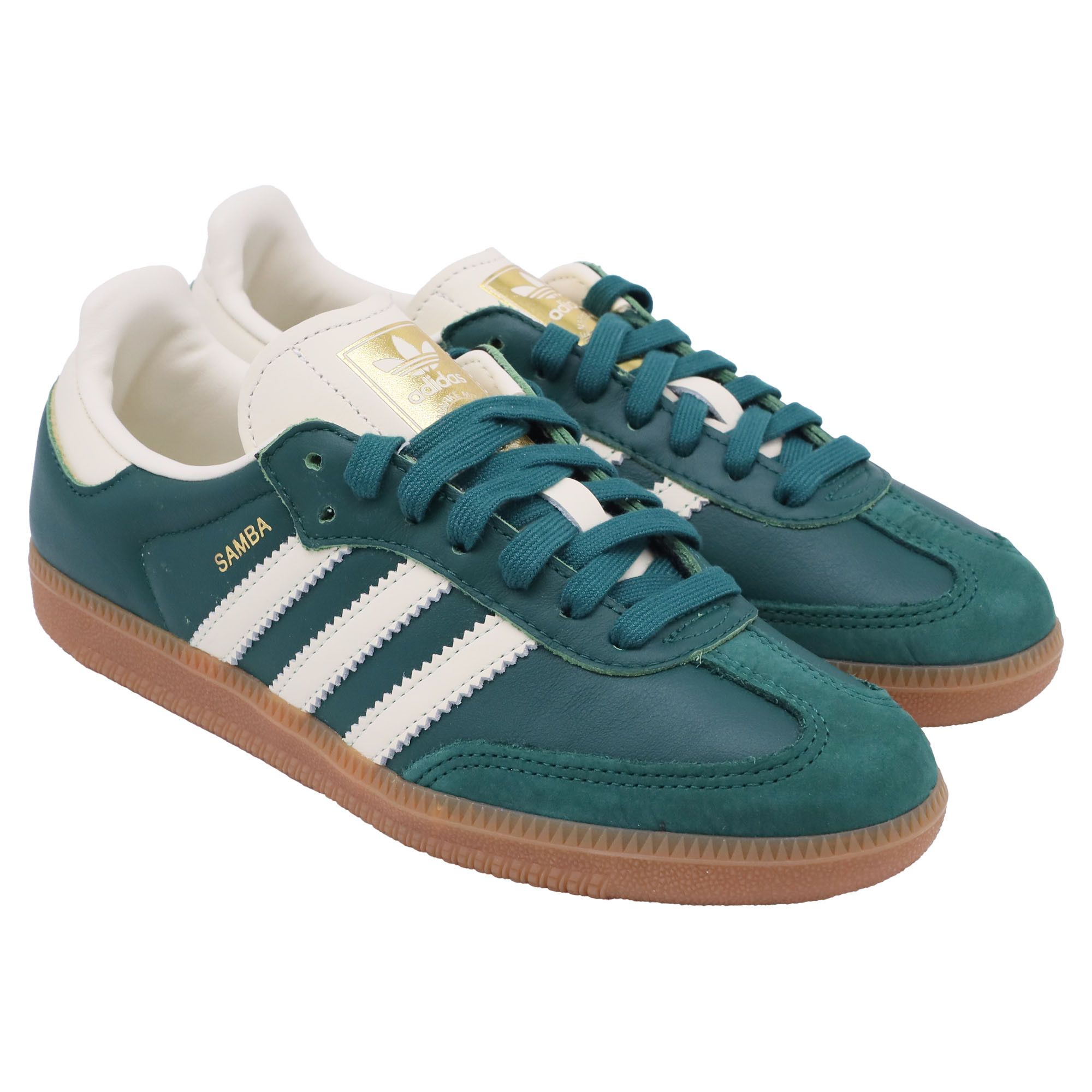Adidas Adidas Samba OG Sneakers in Green Suede and Leather Size US 7.5 / IT 37.5 - 4 Thumbnail