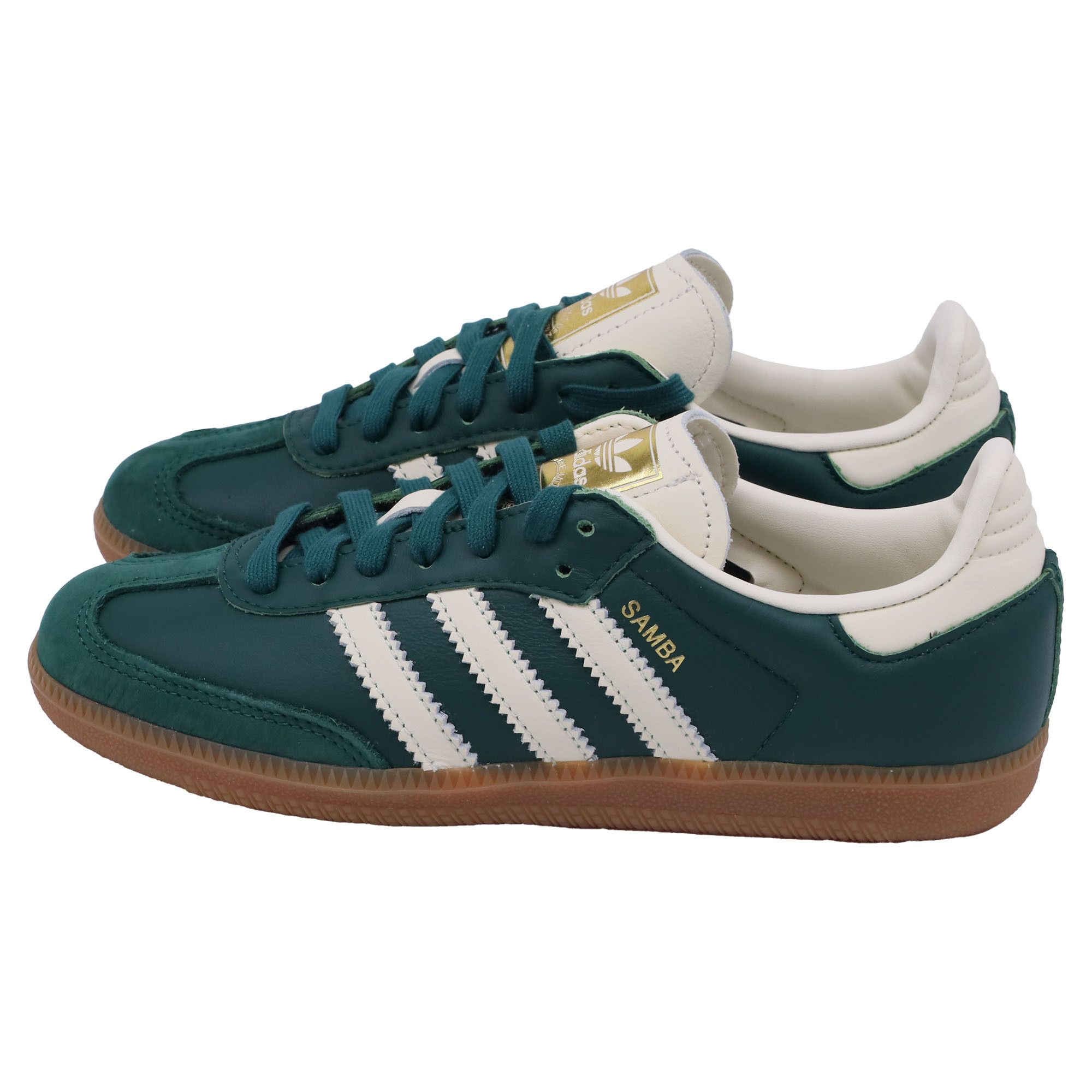 Adidas Adidas Samba OG Sneakers in Green Suede and Leather Size US 7.5 / IT 37.5 - 3 Thumbnail