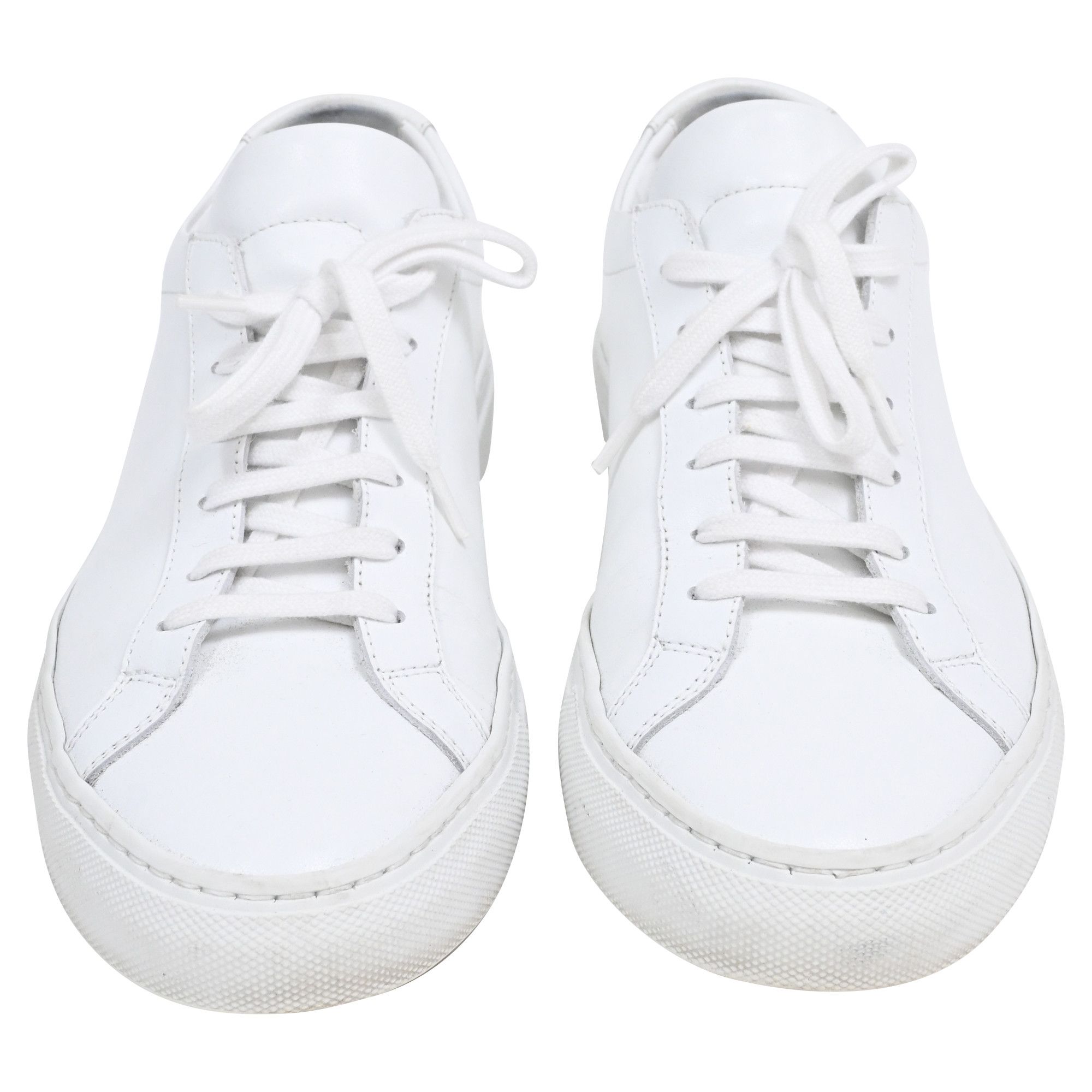 Common Projects Common Projects Original Achilles Sneakers in White Leather Size US 9 / IT 39 - 2 Thumbnail