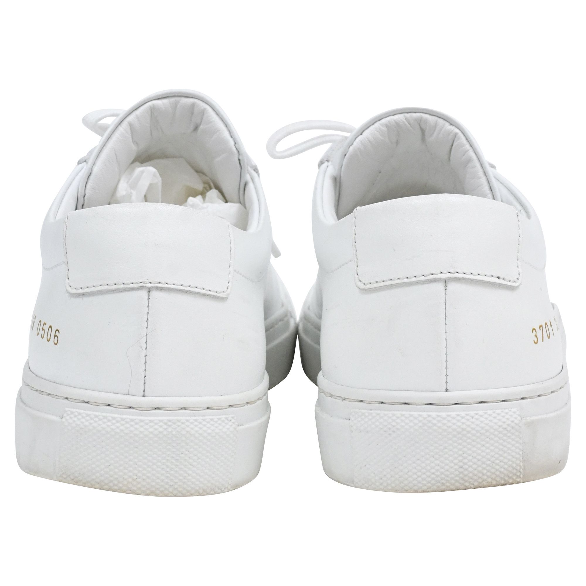 Common Projects Common Projects Original Achilles Sneakers in White Leather Size US 9 / IT 39 - 3 Thumbnail