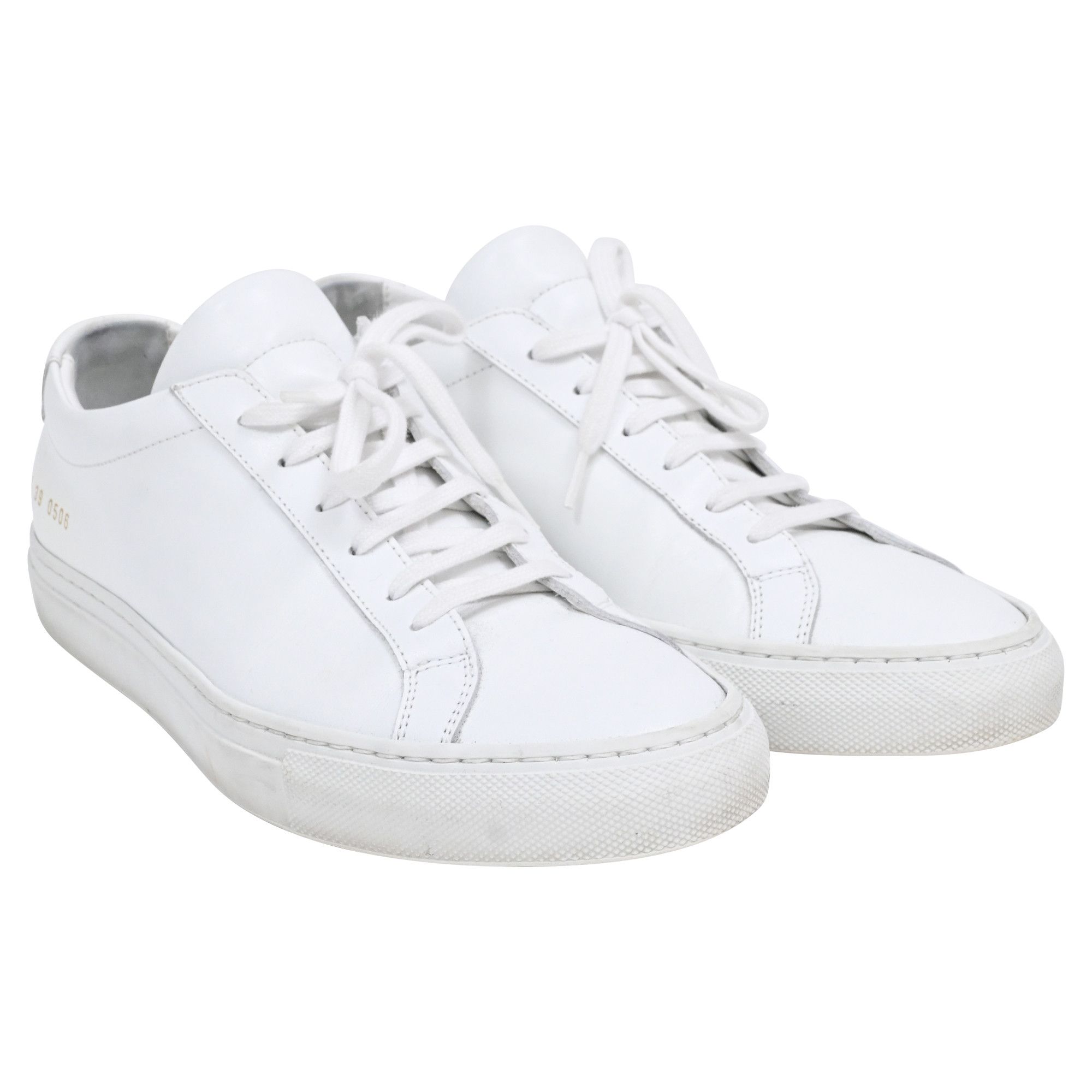 Common Projects Common Projects Original Achilles Sneakers in White Leather Size US 9 / IT 39 - 4 Thumbnail