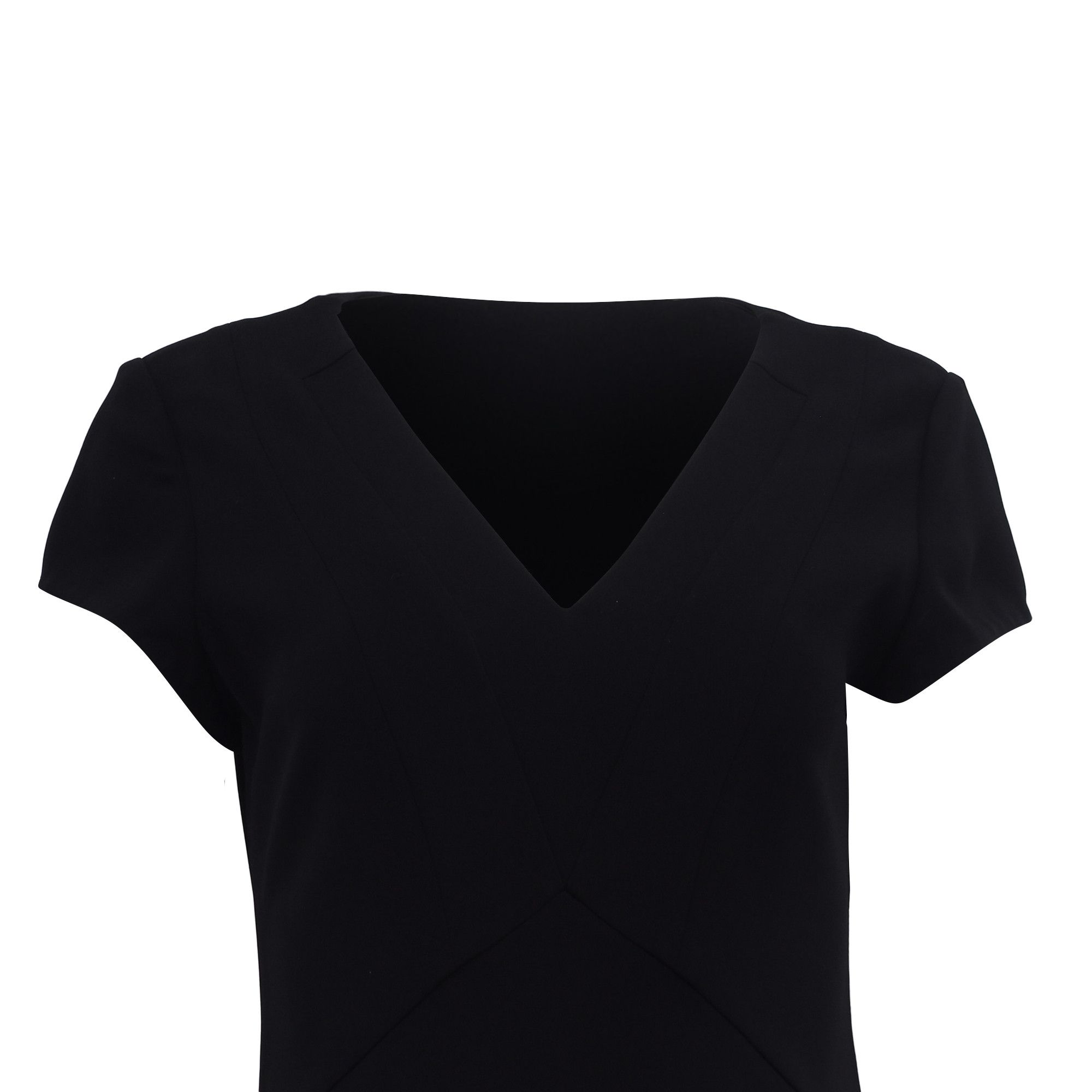 Diane von Furstenberg Diane von Furstenberg Norma Ponte Dress in Black Triacetate Size XXS / US 00 / IT 34 - 2 Thumbnail