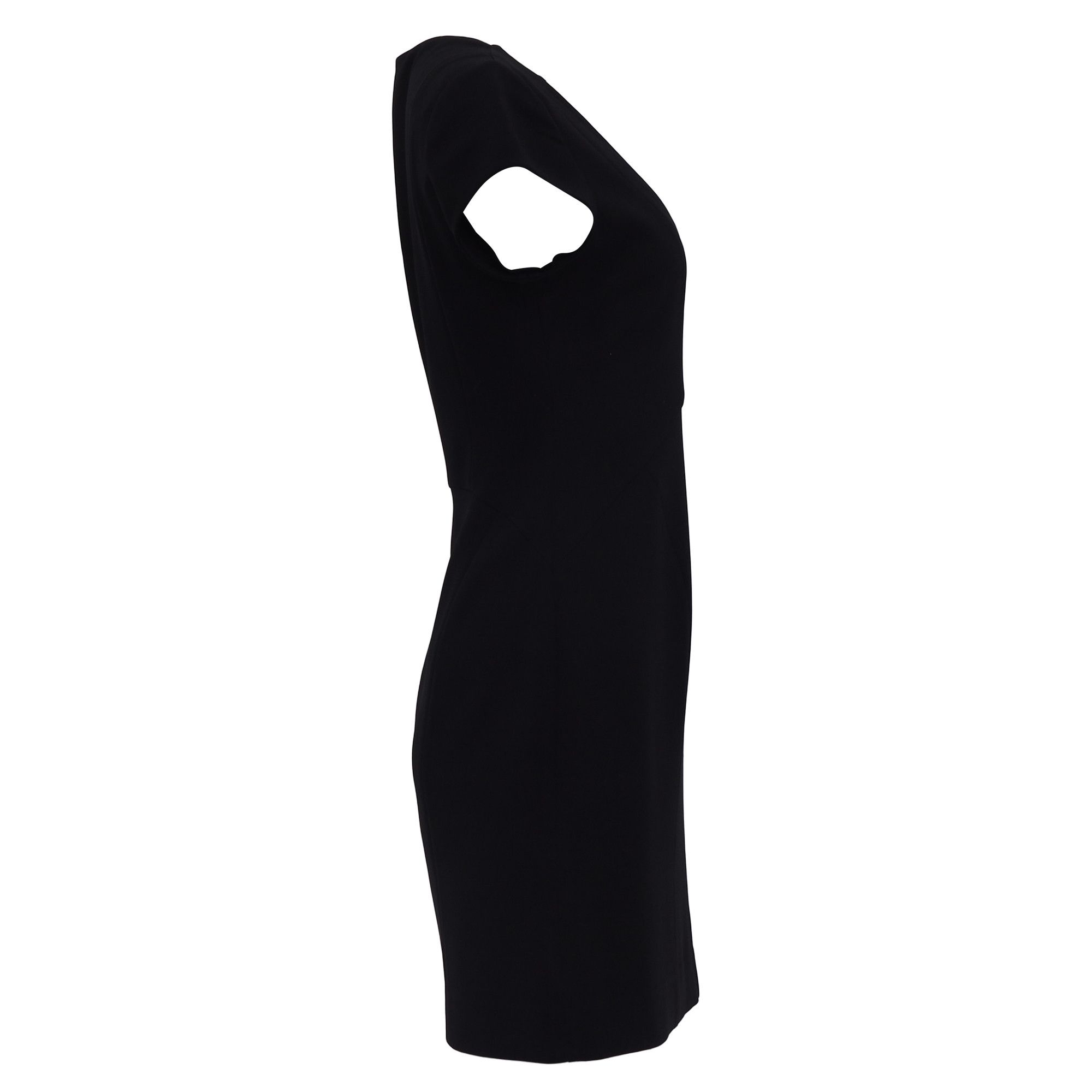 Diane von Furstenberg Diane von Furstenberg Norma Ponte Dress in Black Triacetate Size XXS / US 00 / IT 34 - 3 Thumbnail