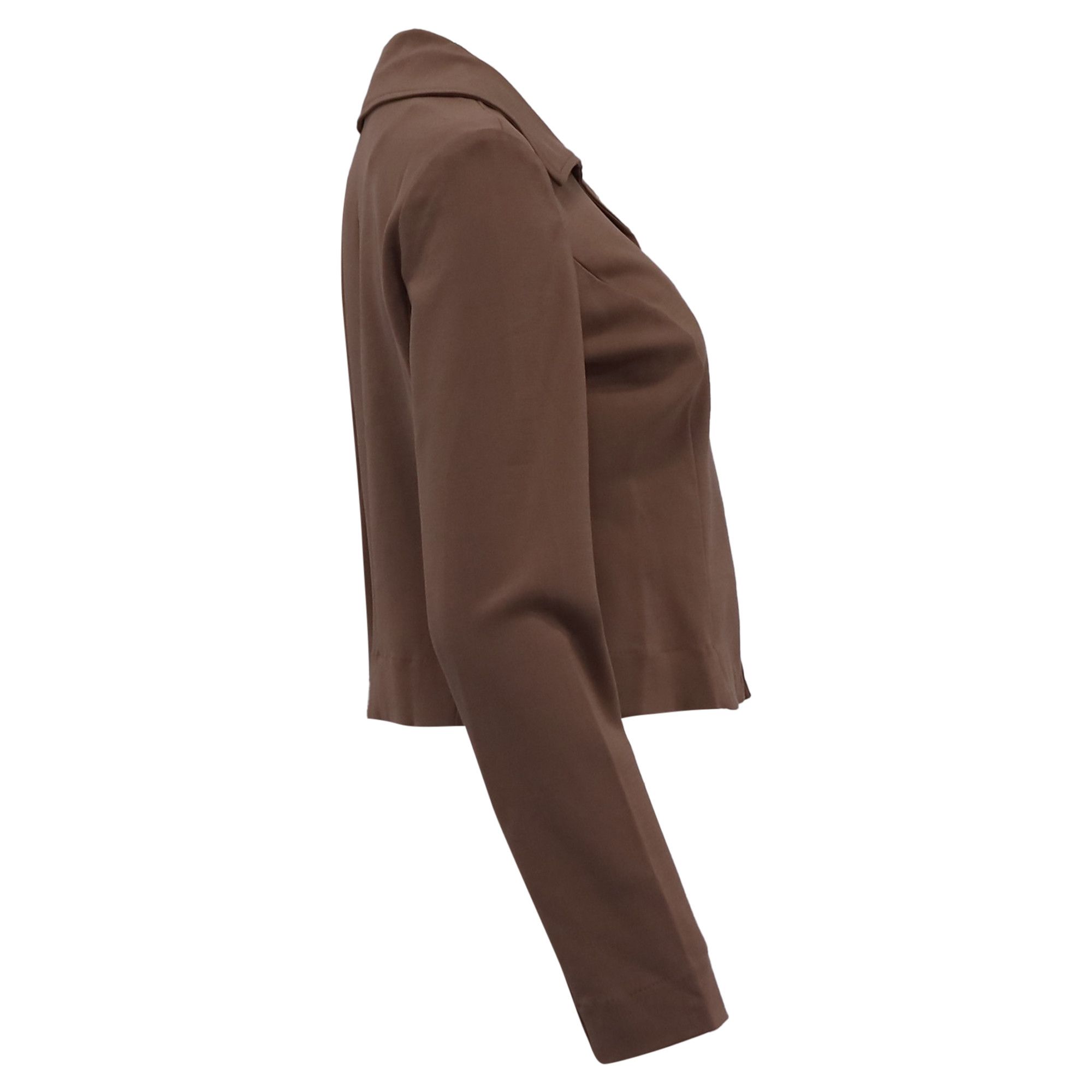 Reformation Reformation Sammi Knit Jacket in Brown Micromodal Size XS / US 0-2 / IT 36-38 - 2 Thumbnail