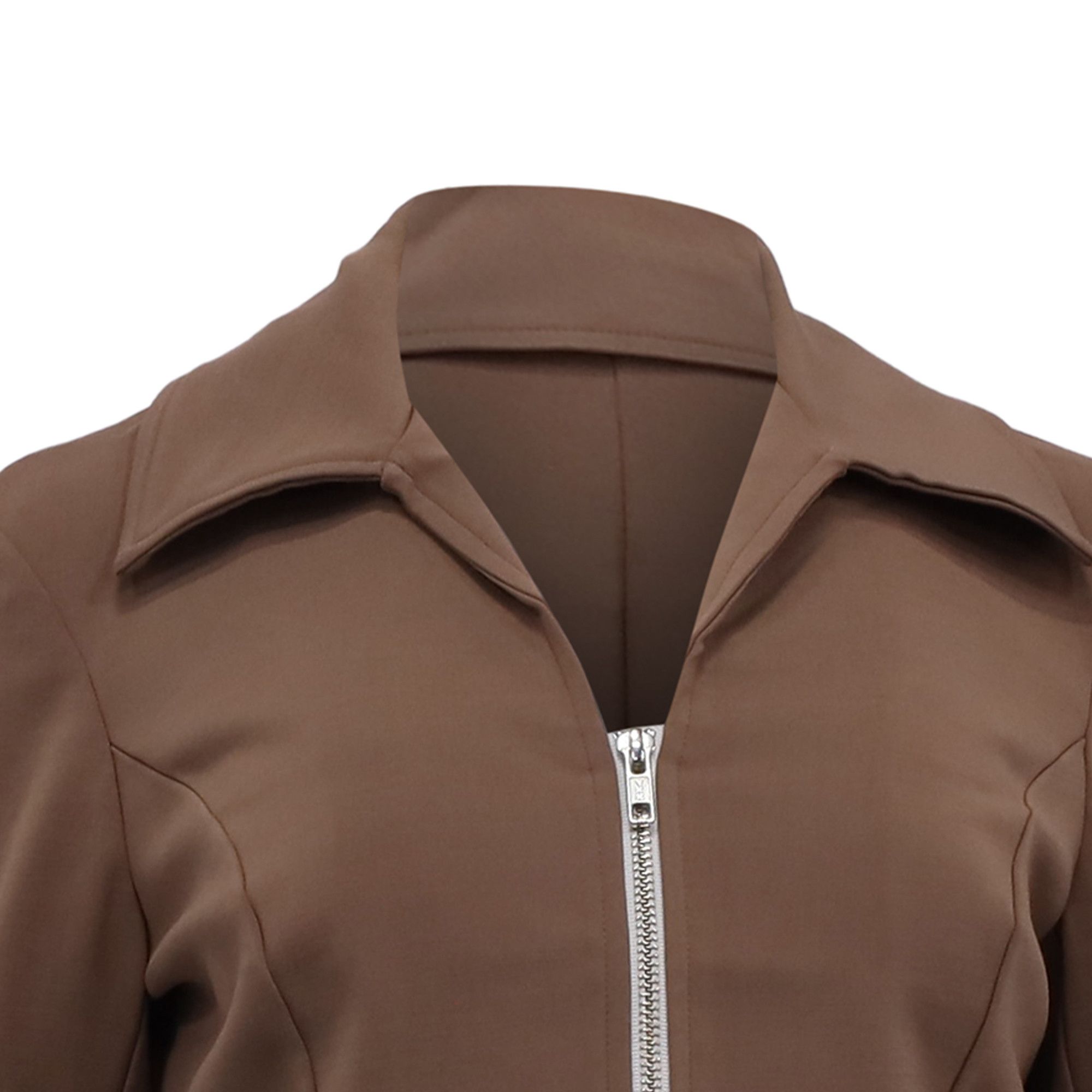 Reformation Reformation Sammi Knit Jacket in Brown Micromodal Size XS / US 0-2 / IT 36-38 - 3 Thumbnail