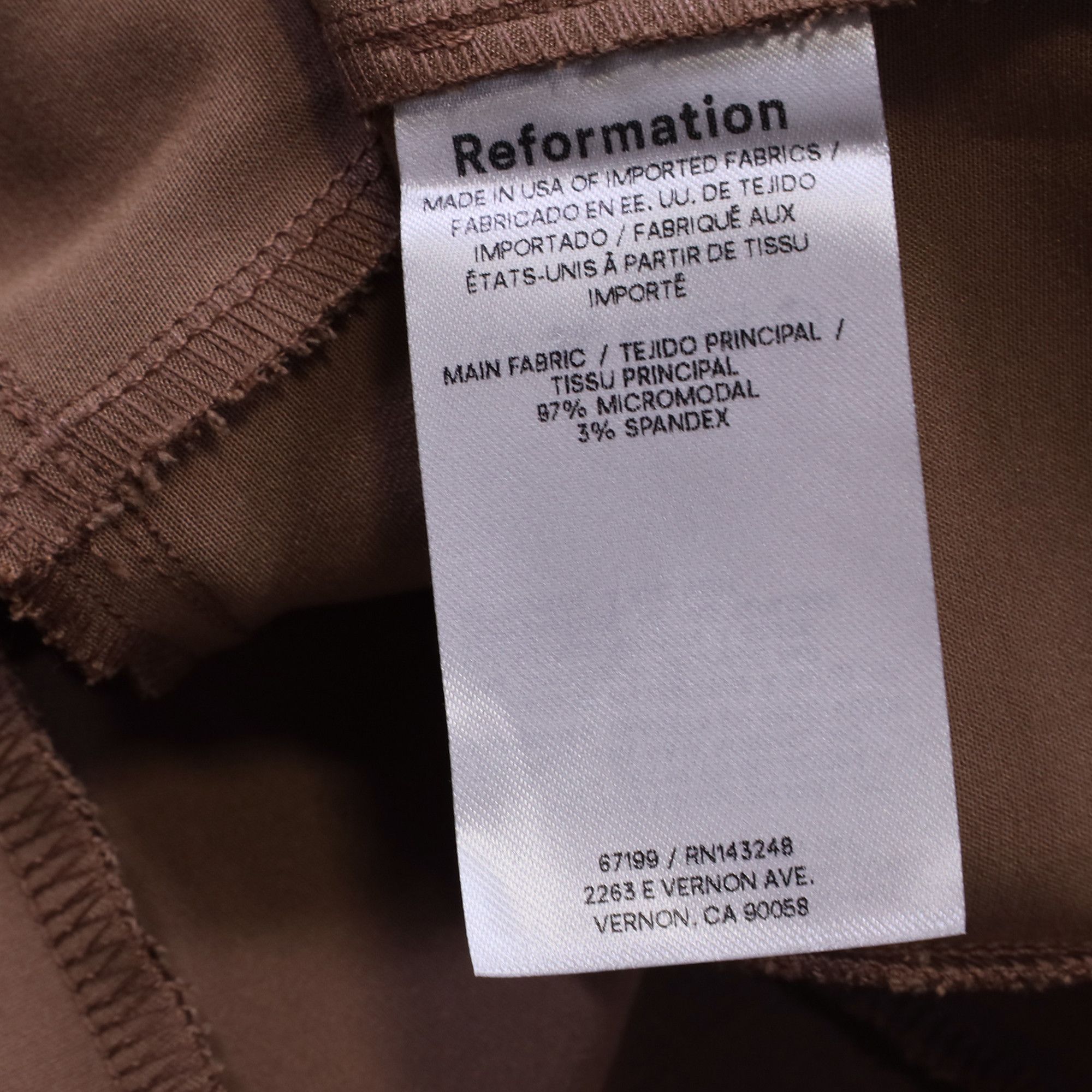 Reformation Reformation Sammi Knit Jacket in Brown Micromodal Size XS / US 0-2 / IT 36-38 - 6 Thumbnail