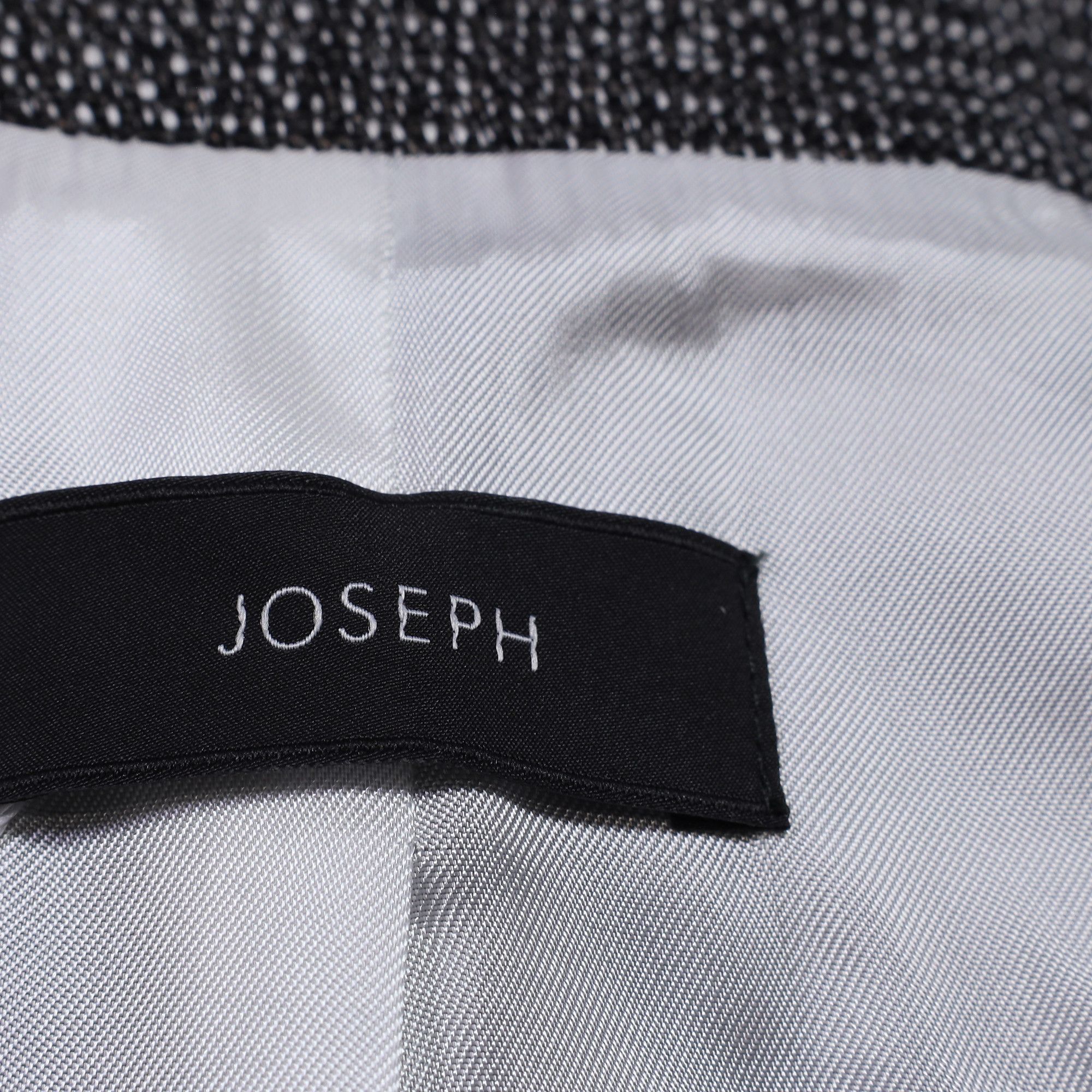 Joseph Joseph Zipped Tweed Biker Jacket in Black Linen Size XXS / US 00 / IT 34 - 5 Thumbnail