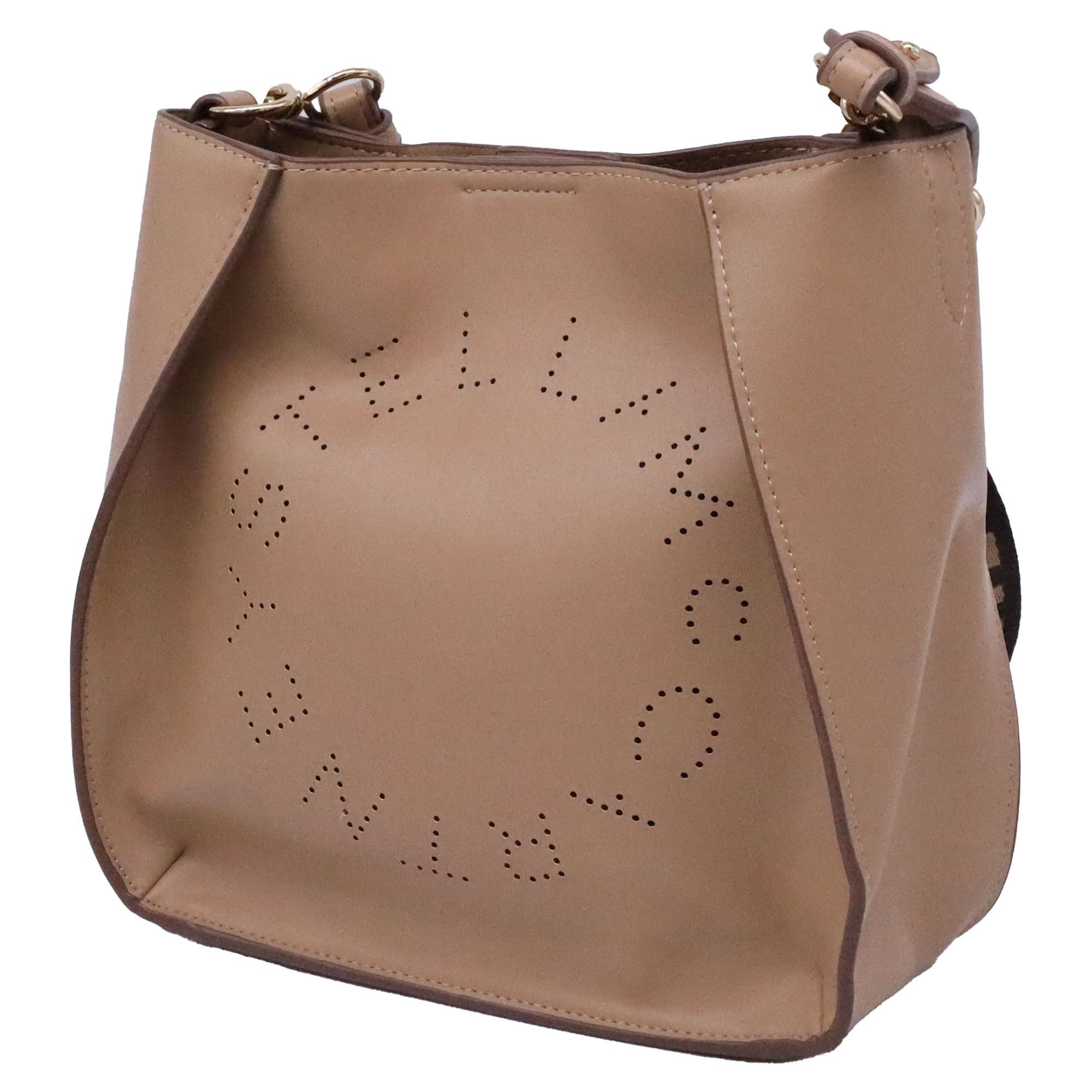 Stella McCartney Stella Mccartney Perforated Logo in Brown Polyurethane Size ONE SIZE - 4 Thumbnail