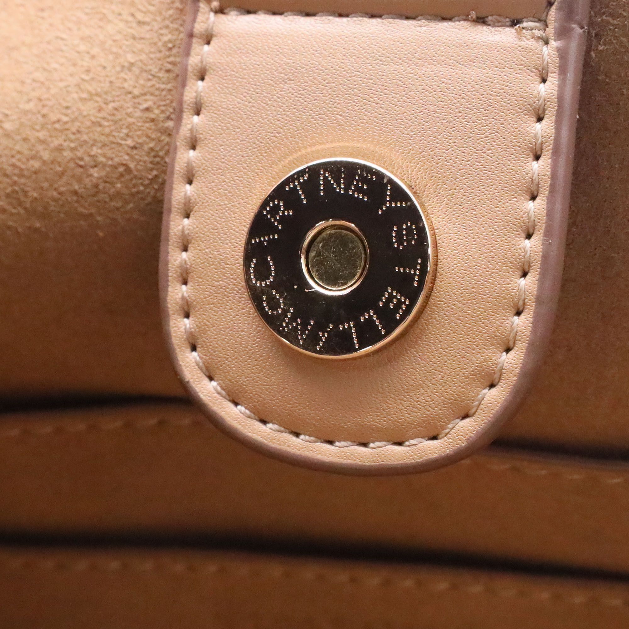 Stella McCartney Stella Mccartney Perforated Logo in Brown Polyurethane Size ONE SIZE - 9 Thumbnail