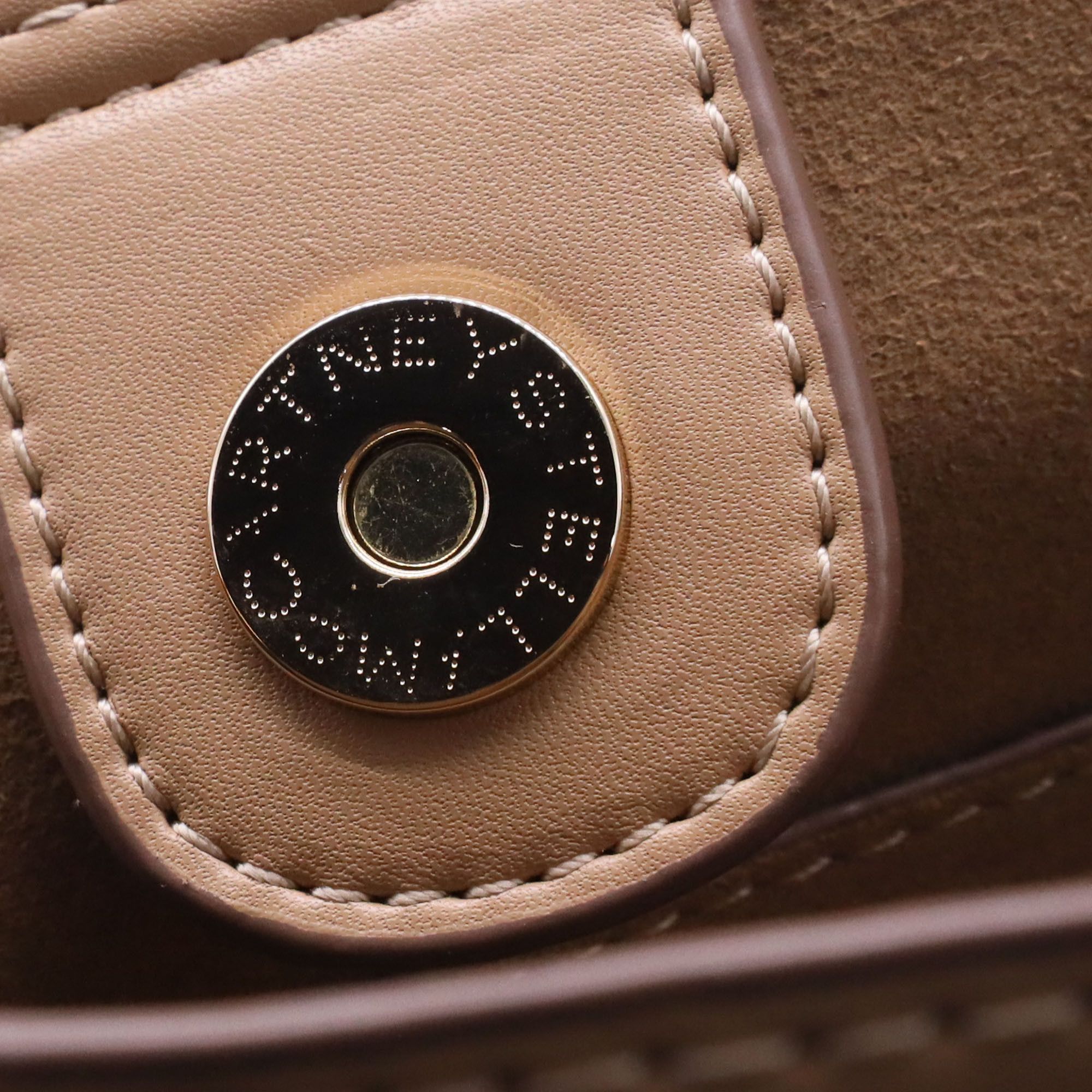 Stella McCartney Stella Mccartney Perforated Logo in Brown Polyurethane Size ONE SIZE - 10 Thumbnail