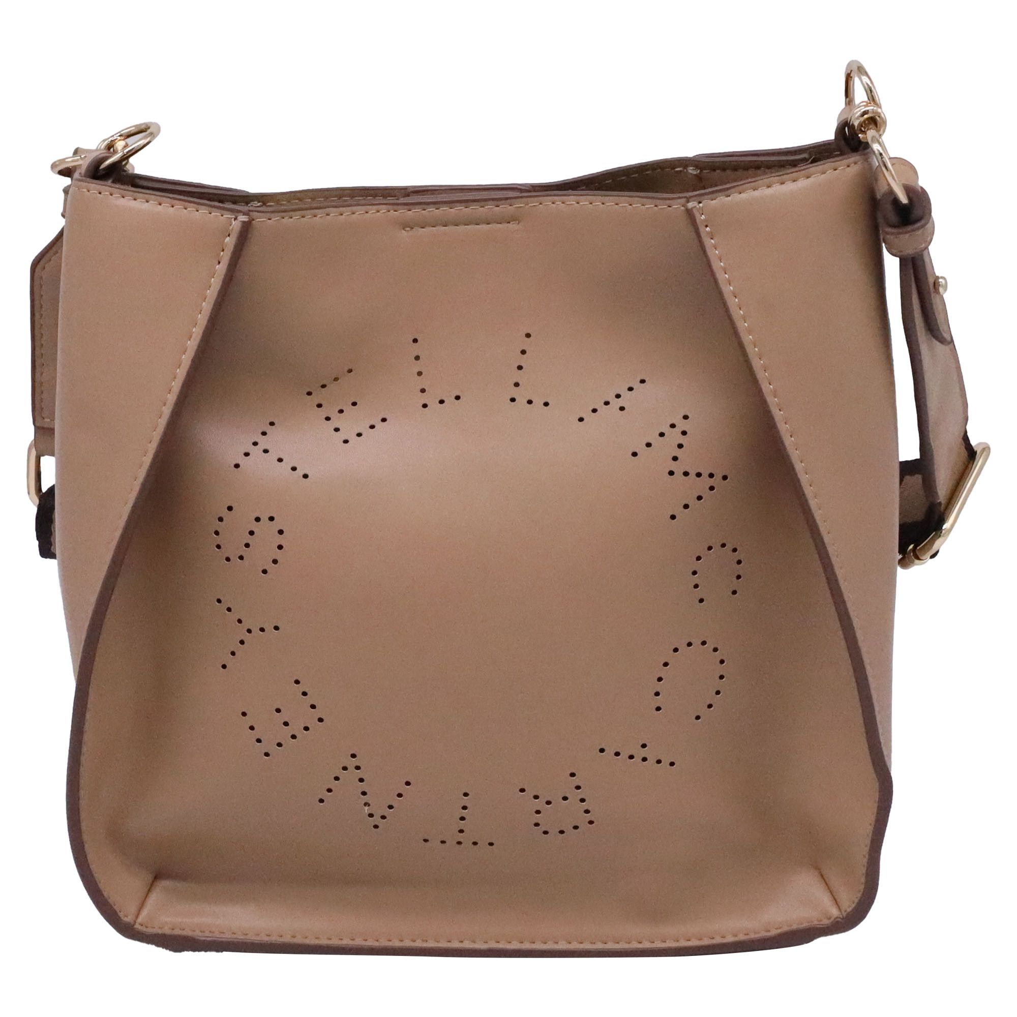 Stella McCartney Stella Mccartney Perforated Logo in Brown Polyurethane Size ONE SIZE - 2 Thumbnail