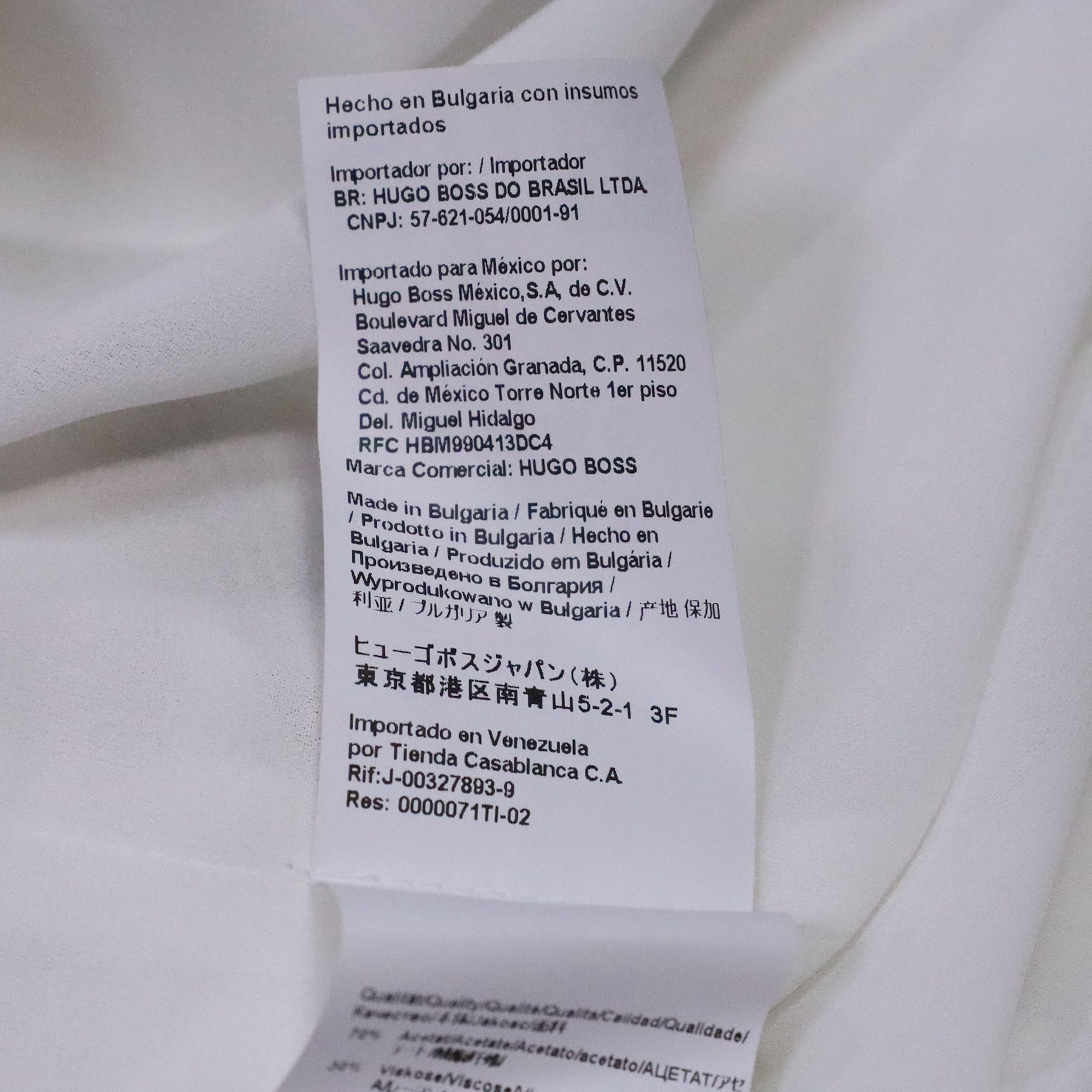 Hugo Boss Boss Hugo Boss Danelava Dress in White Acetate Size XS / US 0-2 / IT 36-38 - 7 Thumbnail
