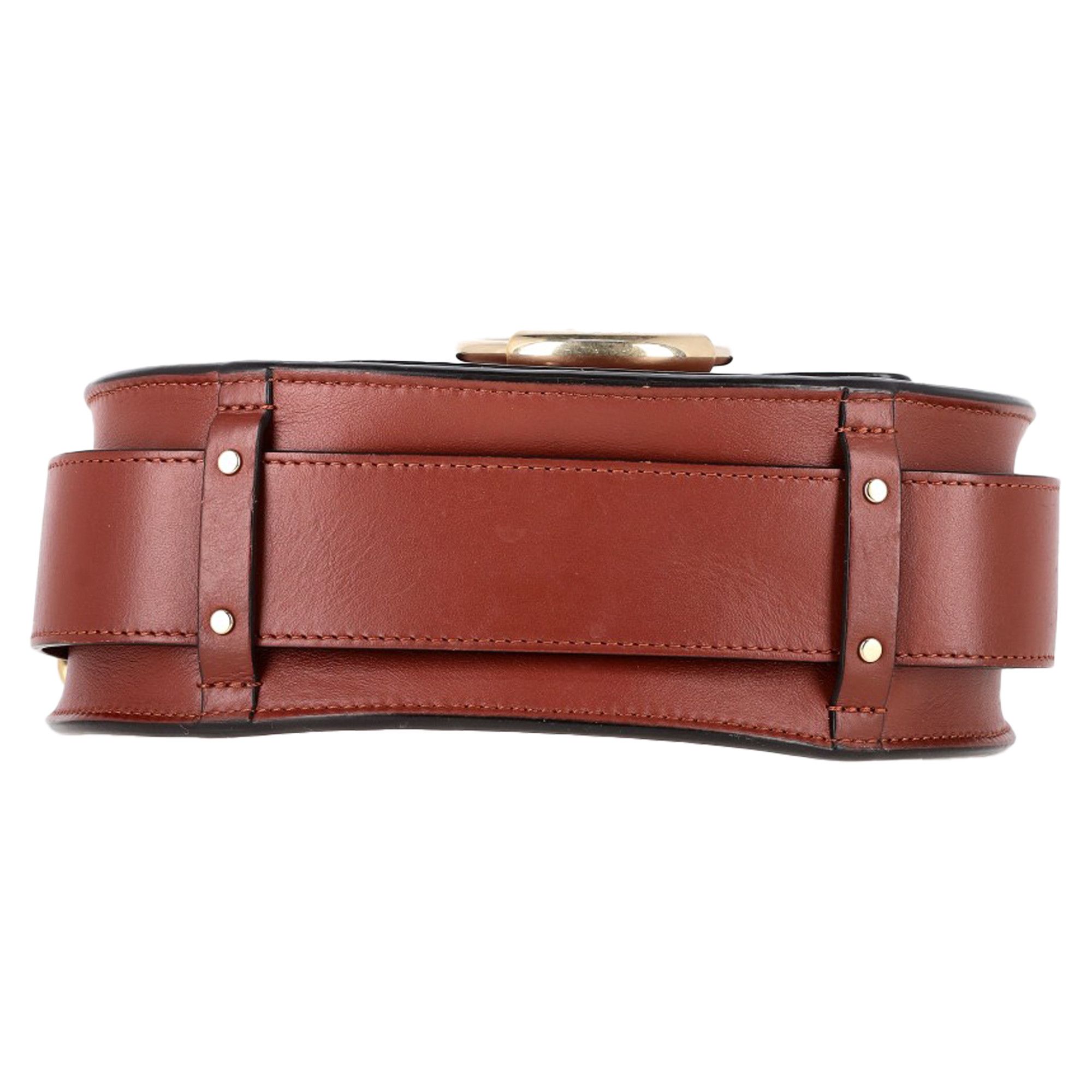 Chloe Chloé Small Tess Shoulder Bag in Brown Calfskin Leather Size ONE SIZE - 4 Thumbnail