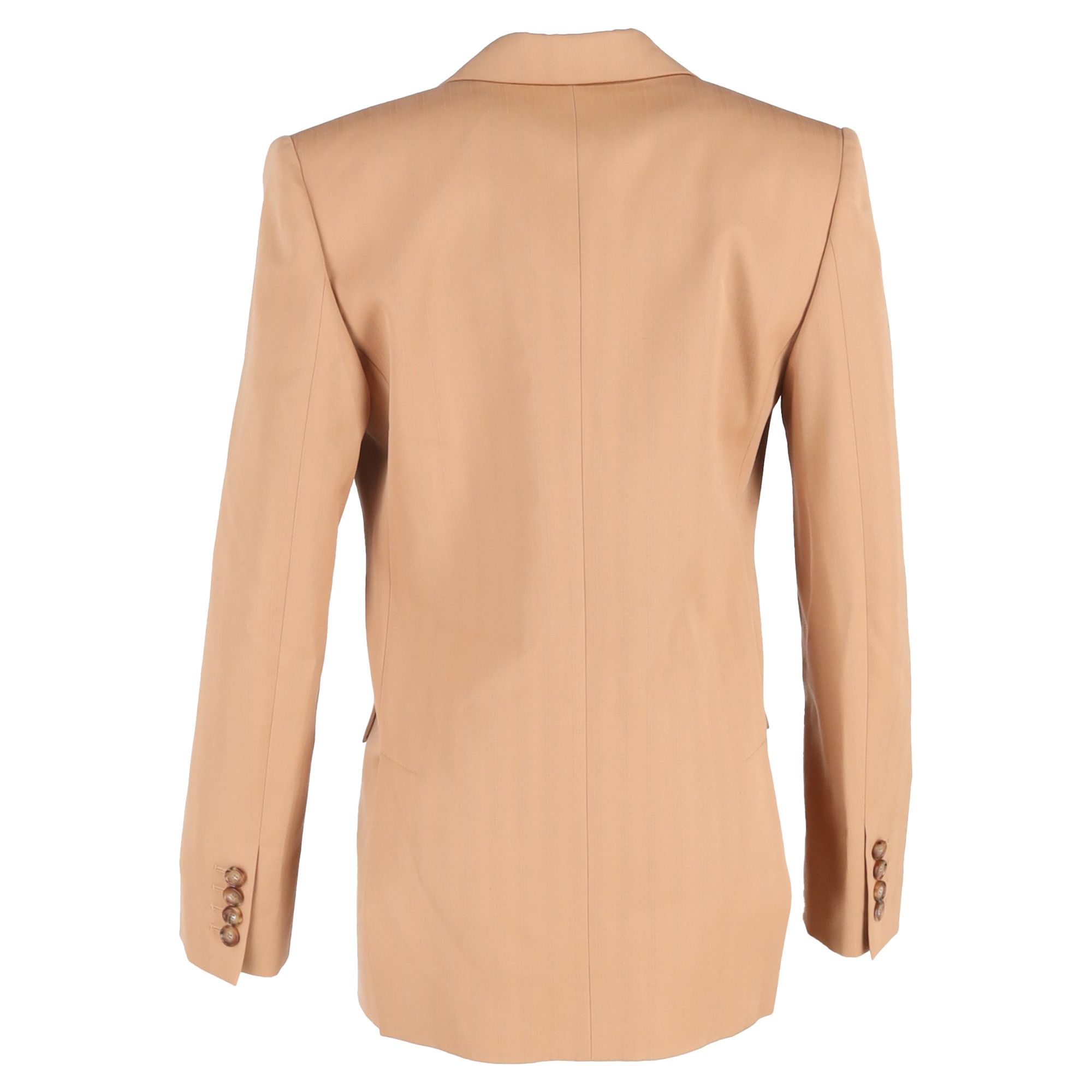 Stella McCartney Stella Mccartney Double-Breasted Blazer with Pockets in Bei Size XXS / US 00 / IT 34 - 3 Thumbnail